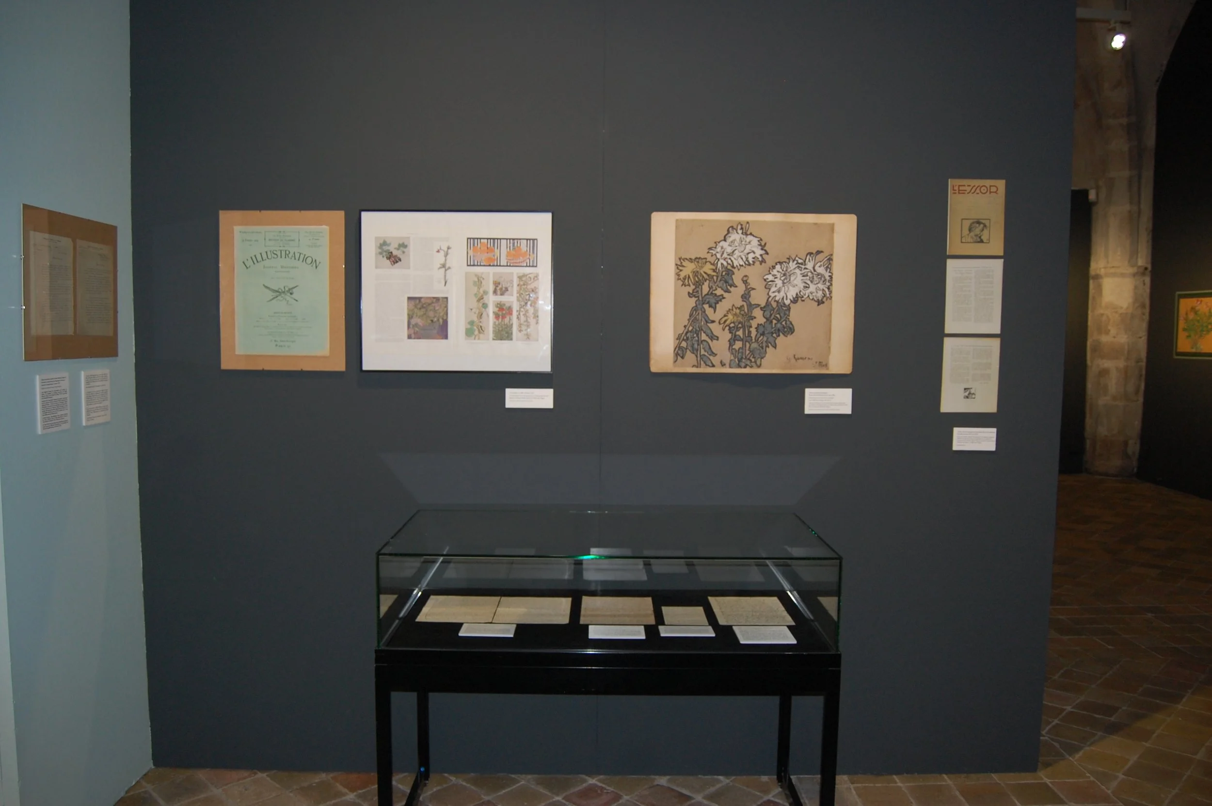 Vue de salle, exposition consacrée à Hélène Guinepied.