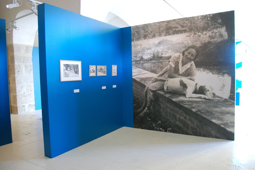 Vue de salle, exposition Hélène Guinepied, toute une vie pour l'art, Sens