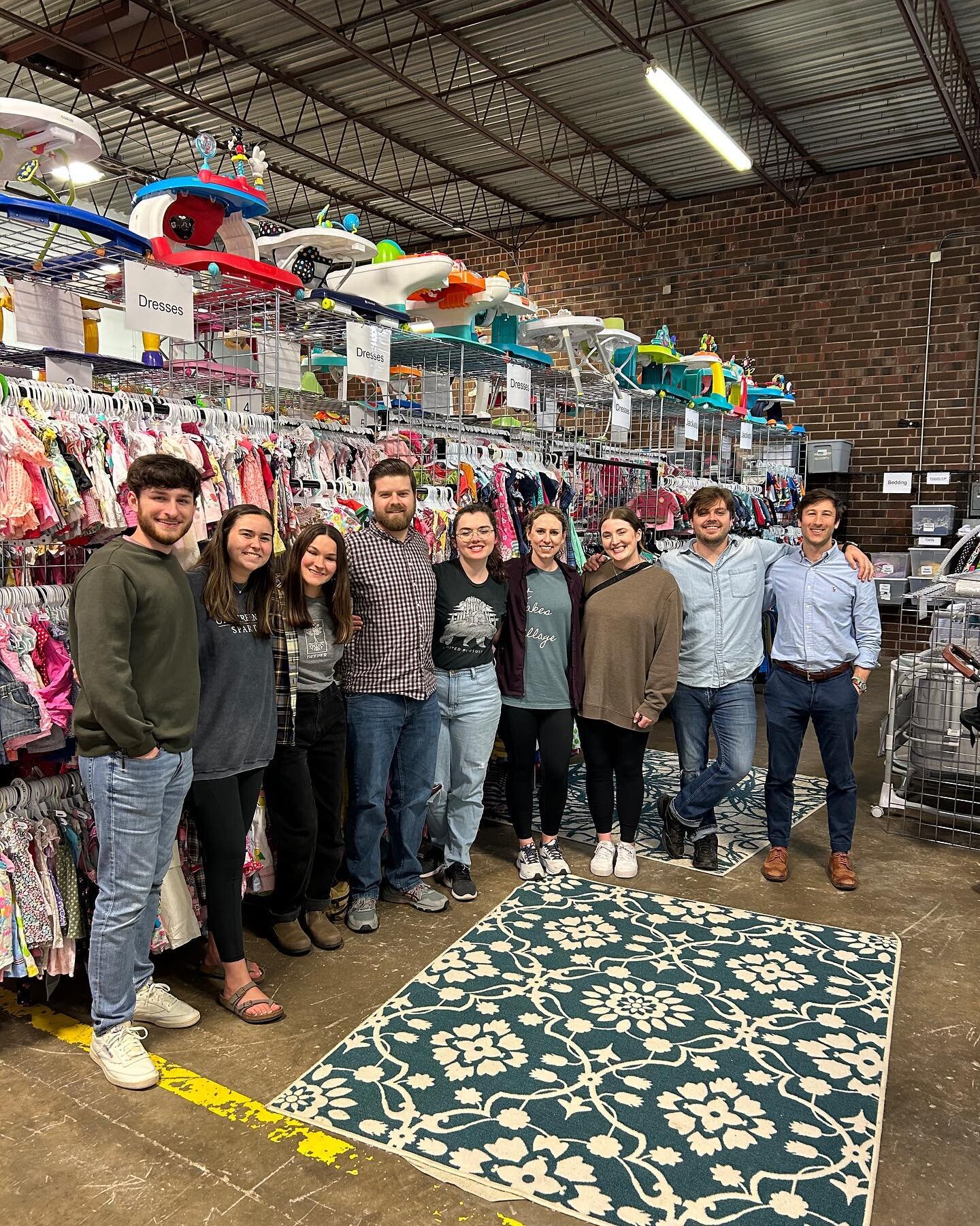 Volunteer highlight: 

Thank you to this amazing community group from Mercy Hill Church for serving with us last week! We are so thankful for their hard work helping us get the resource center ready for placements!