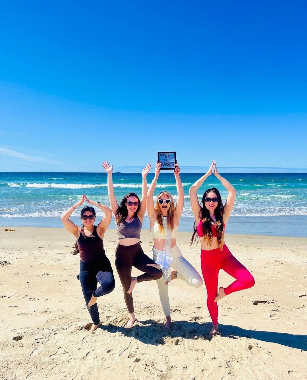 Bach Besties + Beach + Yoga = the perfect mix for an unforgettable weekend🌊☀️⁠
⁠
Who are you bringing with you? Tag your bachelorette babes in the comments below! 🩷✨⁠
⁠
⁠
⁠
#sandiegoyoga #thebalancedbachelorette #sandiegobachelorette #2024bridetobe