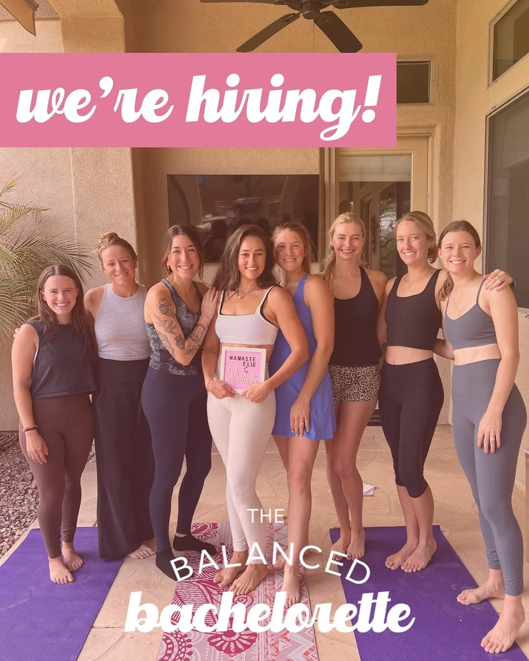 The Balanced Bachelorette is hiring! 💖💖

We&rsquo;re looking for instructors certified in Yoga, Pilates, and Sound Healing. Bonus points if you&rsquo;re certified in all 3!

If you&rsquo;re located in the following locations and are interested in j