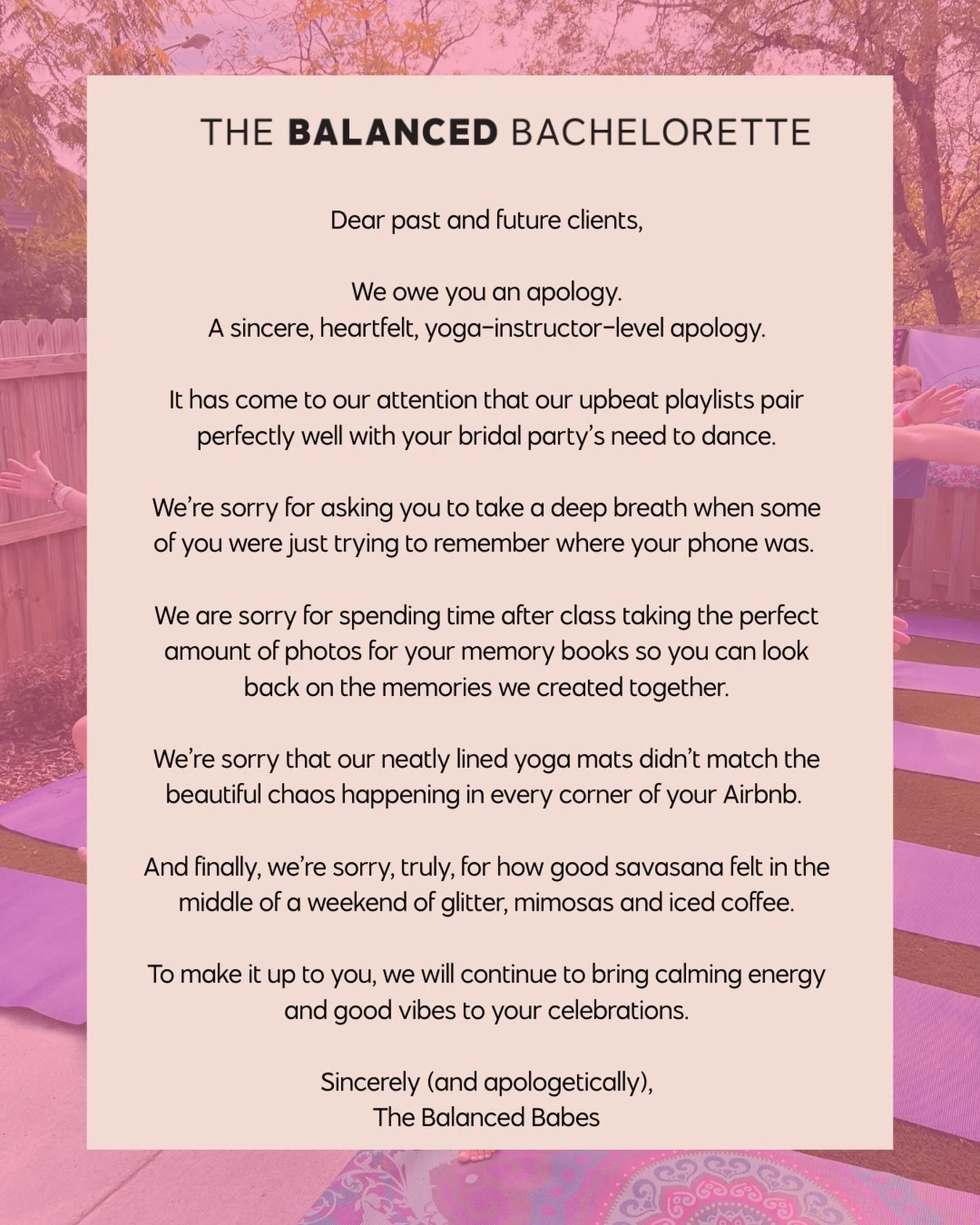 We are so, so sorry. 😉💖

#thebalancedbachelorette