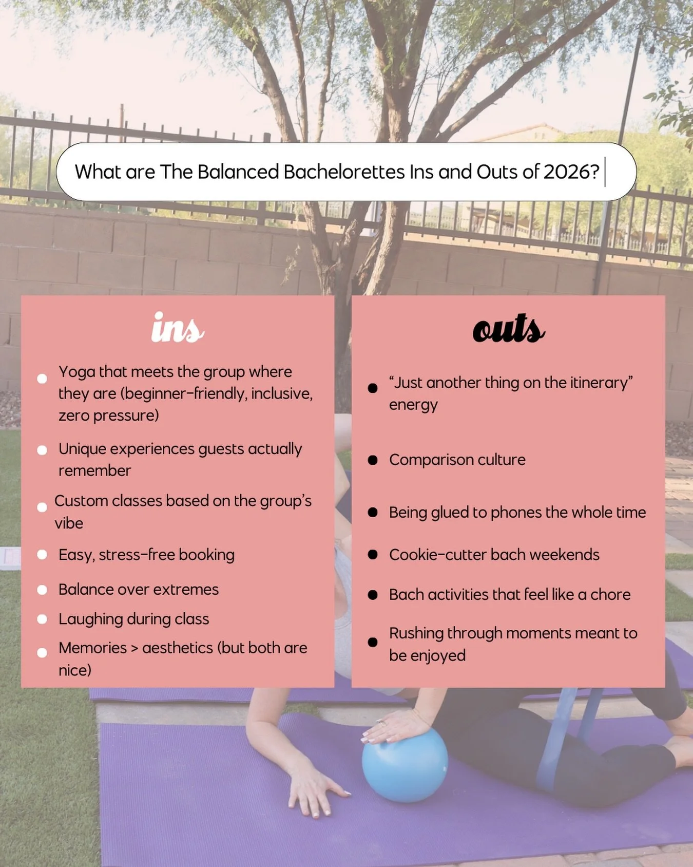 Before we wrap up the first full week of 2026&hellip;. 🤯

Allow us to introduce our 2026 ins &amp; outs! We&rsquo;re all about keeping vibes high, and providing only the best experiences to all of you. 💖

Tell us something that&rsquo;s in, or out f