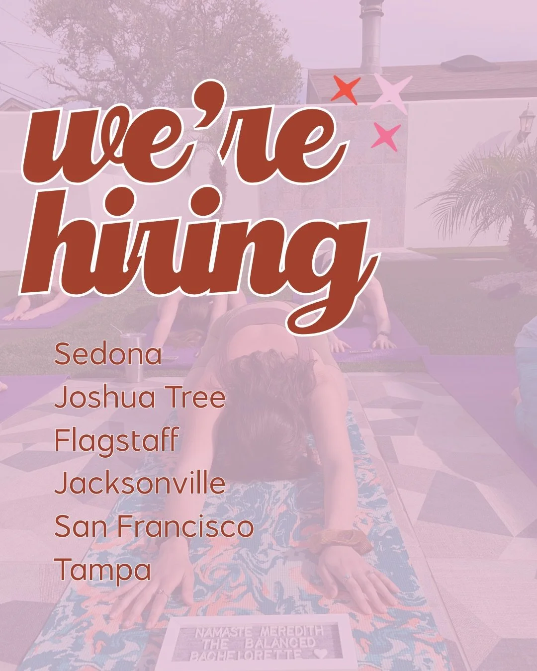✨WE&rsquo;RE HIRING! ✨
The 2026 post we&rsquo;ve been dying to make. 🧘&zwj;♀️

We&rsquo;re expanding our locations and team which means we&rsquo;re looking for balanced instructors in all fitness modalities.

Yoga ✔️
Sound Healing ✔️
Pilates ✔️
Scul