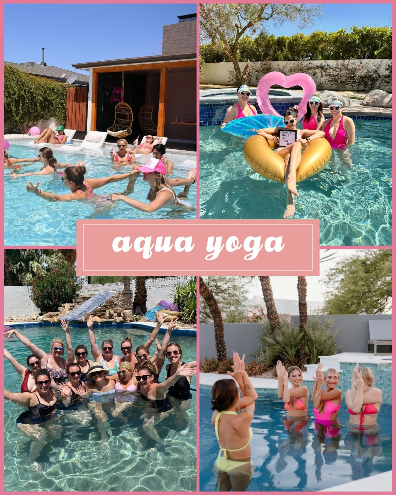 This is your reminder that wellness can be fun.

Like, actually fun. ☀️

Think yoga&hellip; but lighter, splashier, and a little more social. 

Aqua yoga is calling. 💦

#thebalancedbachelorette #aquayogaclass #aquafitness #scottsdale