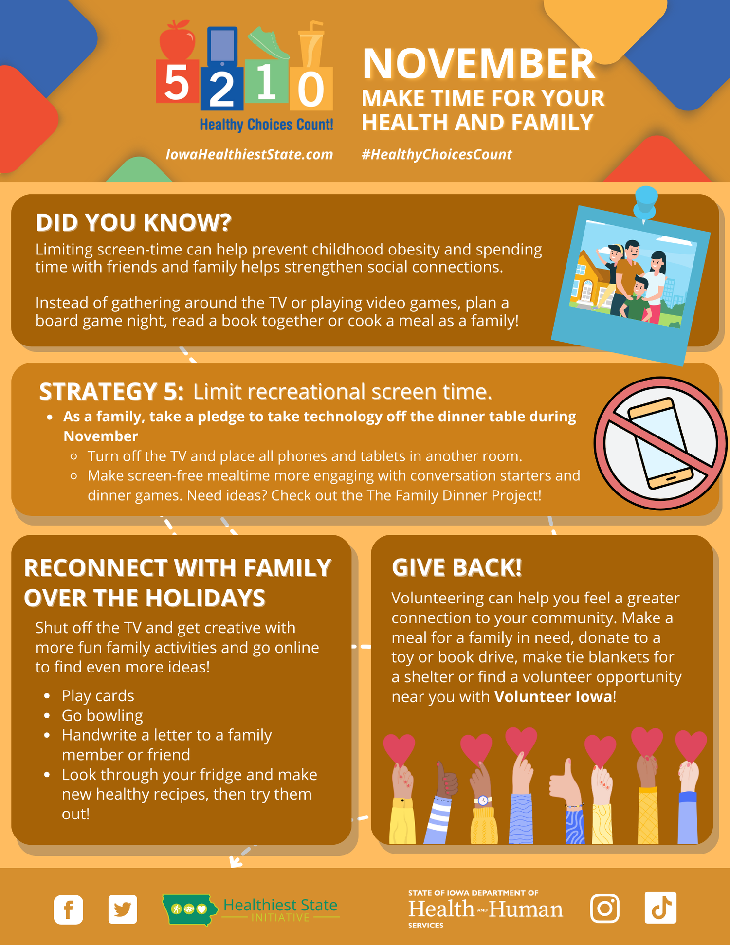 5-2-1-0 Healthy Choices Count! Feature — Iowa Healthiest State Initiative