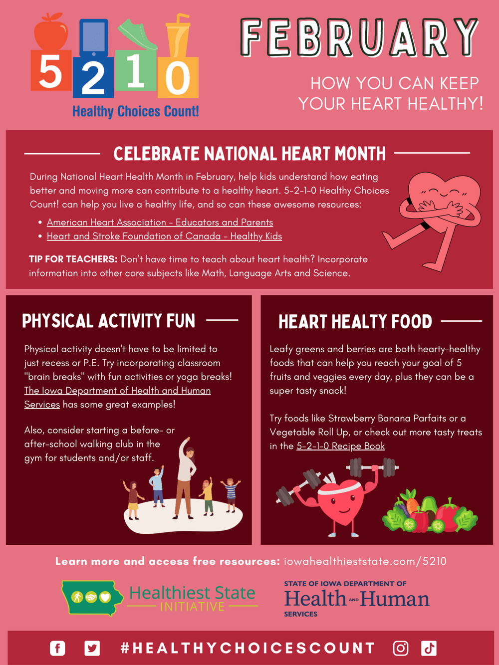 5-2-1-0 Healthy Choices Count! Feature — Iowa Healthiest State Initiative