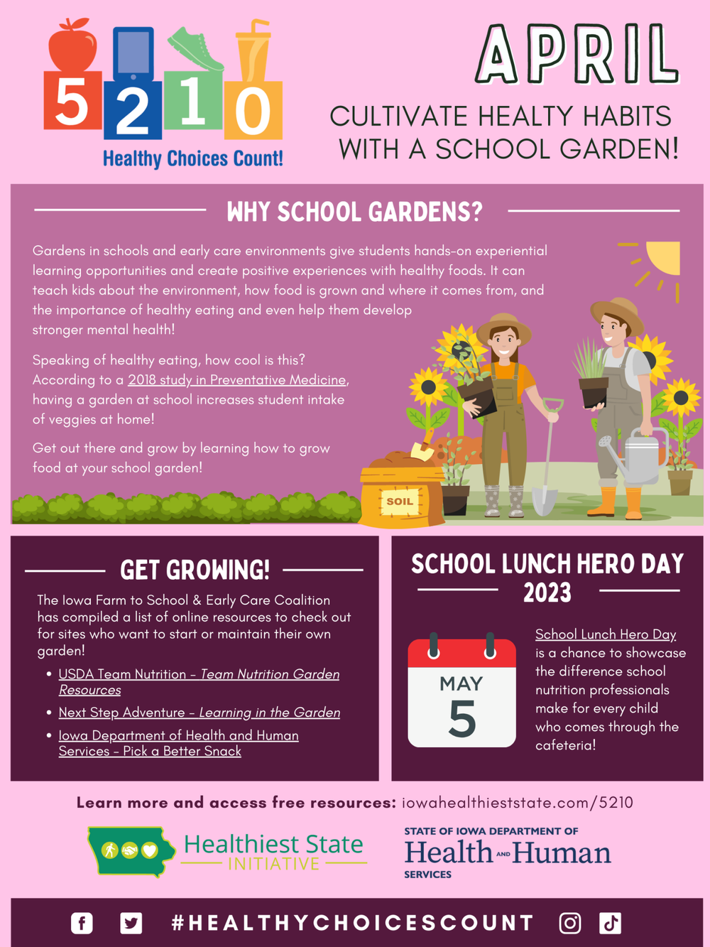 5-2-1-0 Healthy Choices Count! Feature — Iowa Healthiest State Initiative