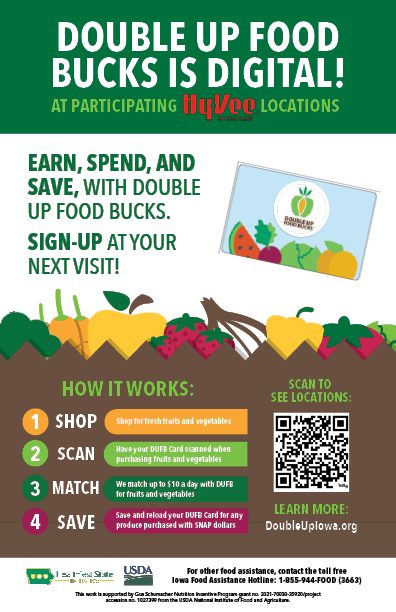 Get Double Up Materials — Iowa Healthiest State Initiative