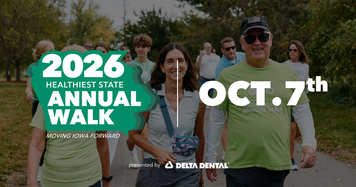 Start Walking For a Healthier Future For Iowa at the 2026 Healthiest State Annual Walk