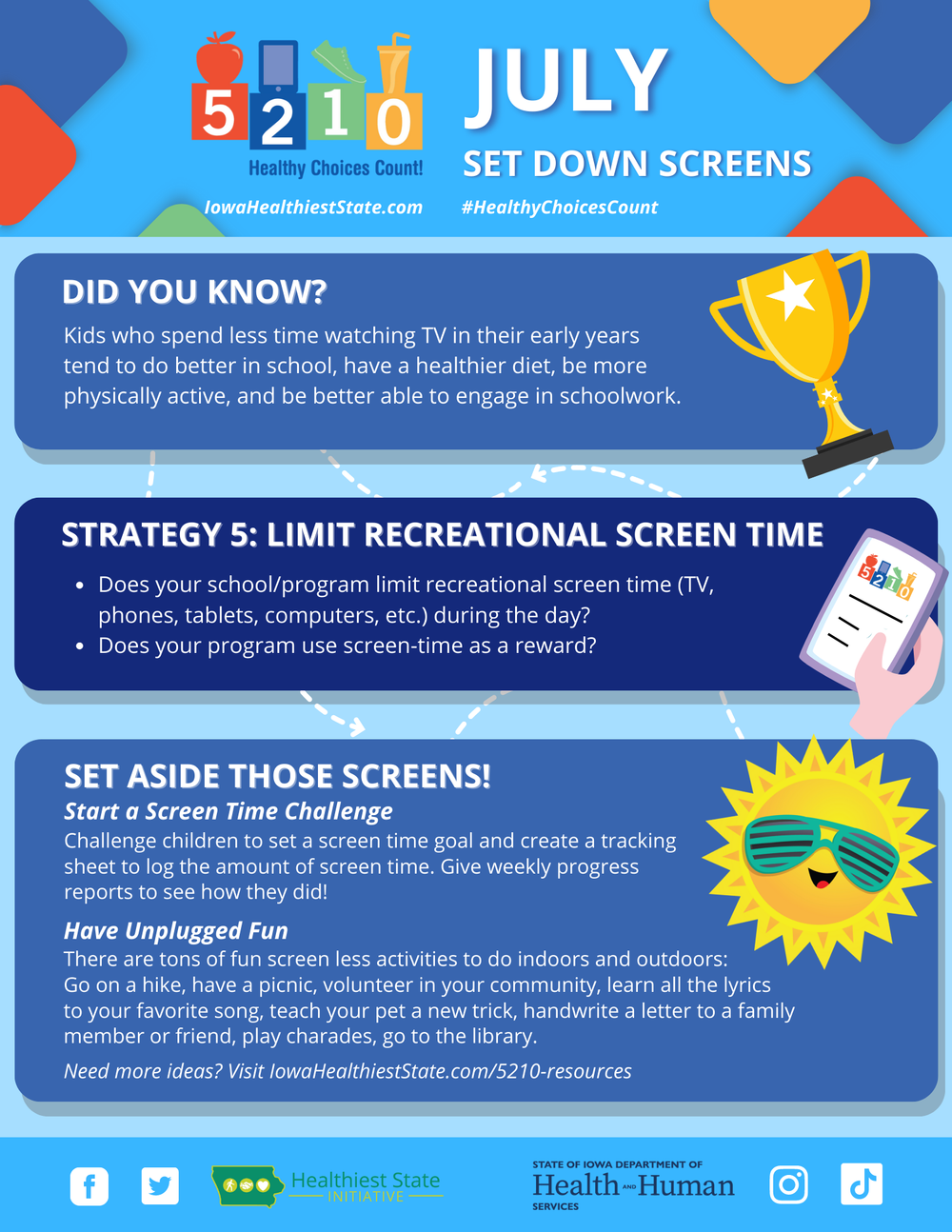 5-2-1-0 Healthy Choices Count! Feature — Iowa Healthiest State Initiative