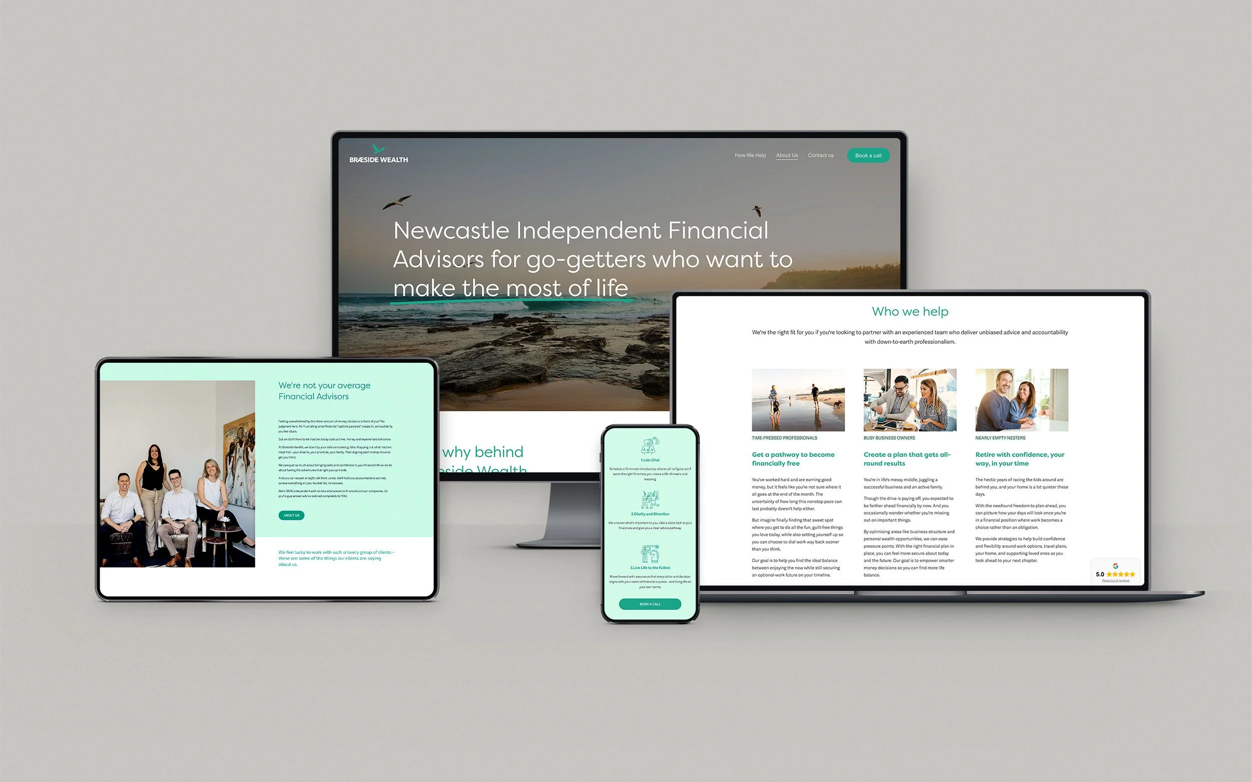 financial advisor website design