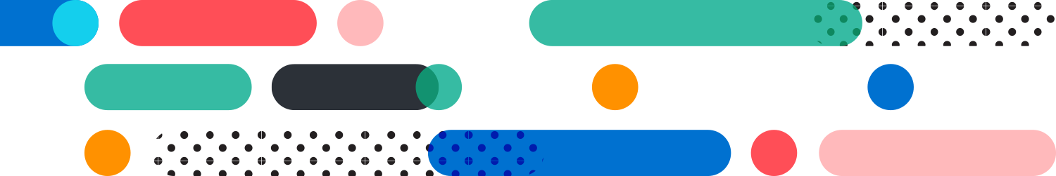 Brandover brand asset - fast paced colourful and energetic rounded lines showing movement and dynamism