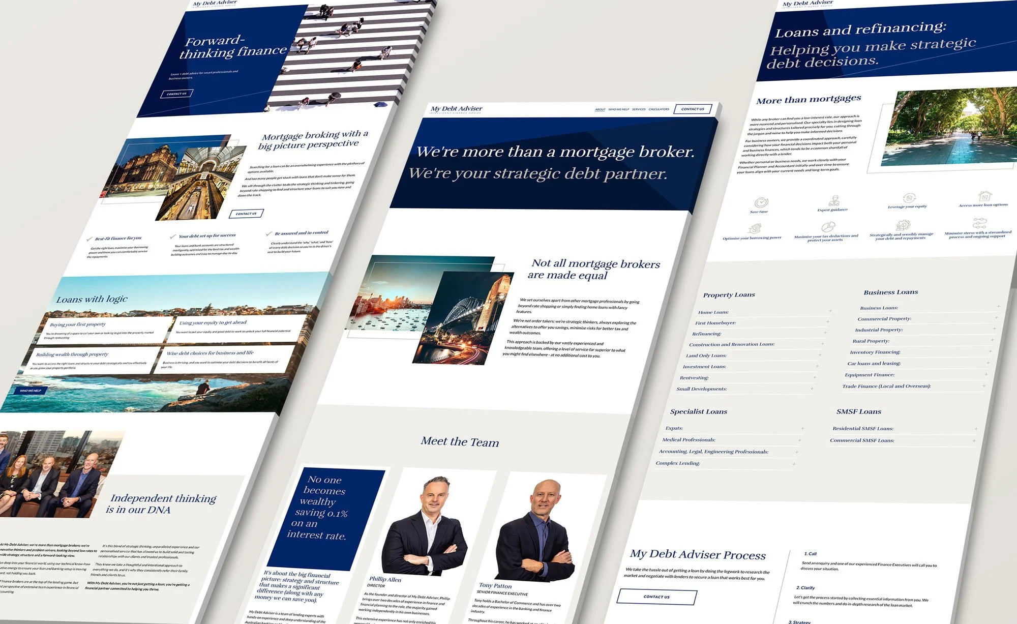 financial advisor website design