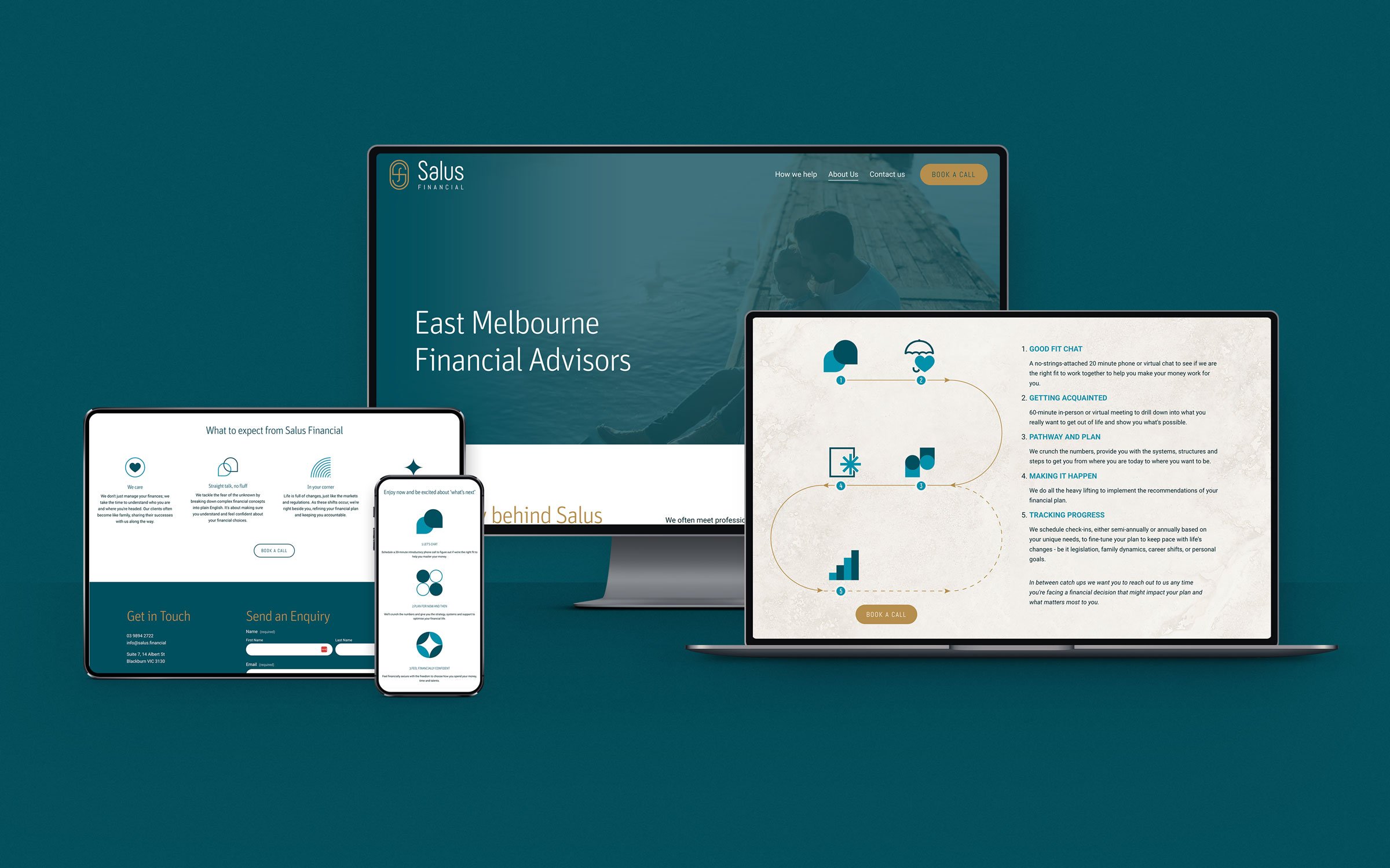 Salus Financial responsive website makeover