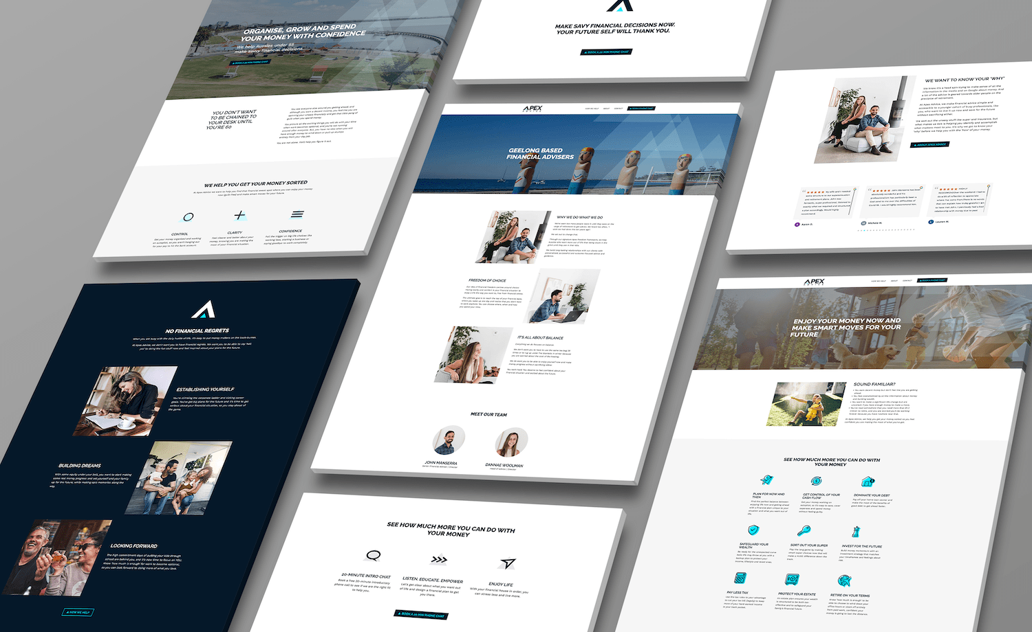 financial advisor website design