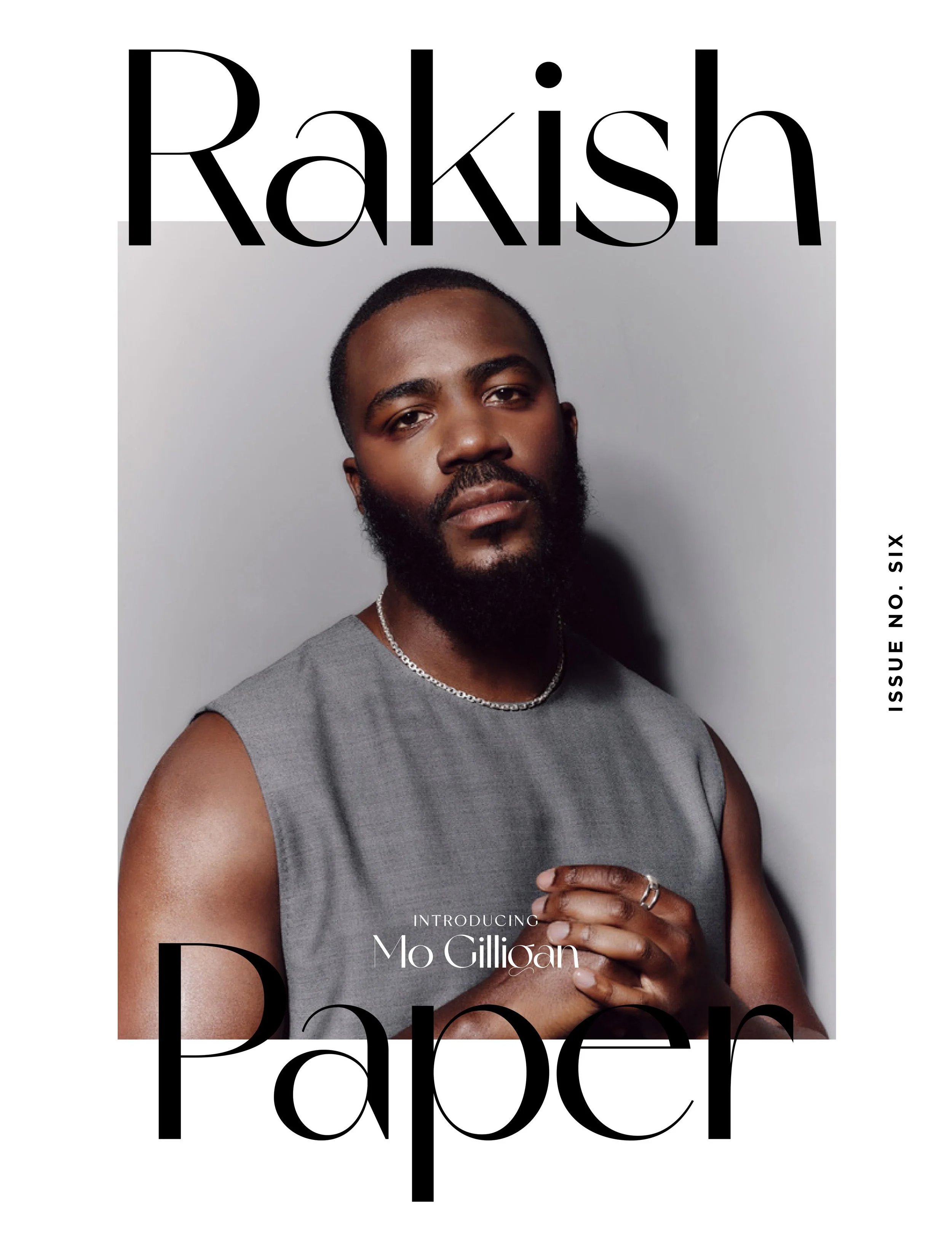 Rakish Gent magazine cover featuring Mo Gilligan portrait photographed by Radhika Muthanna