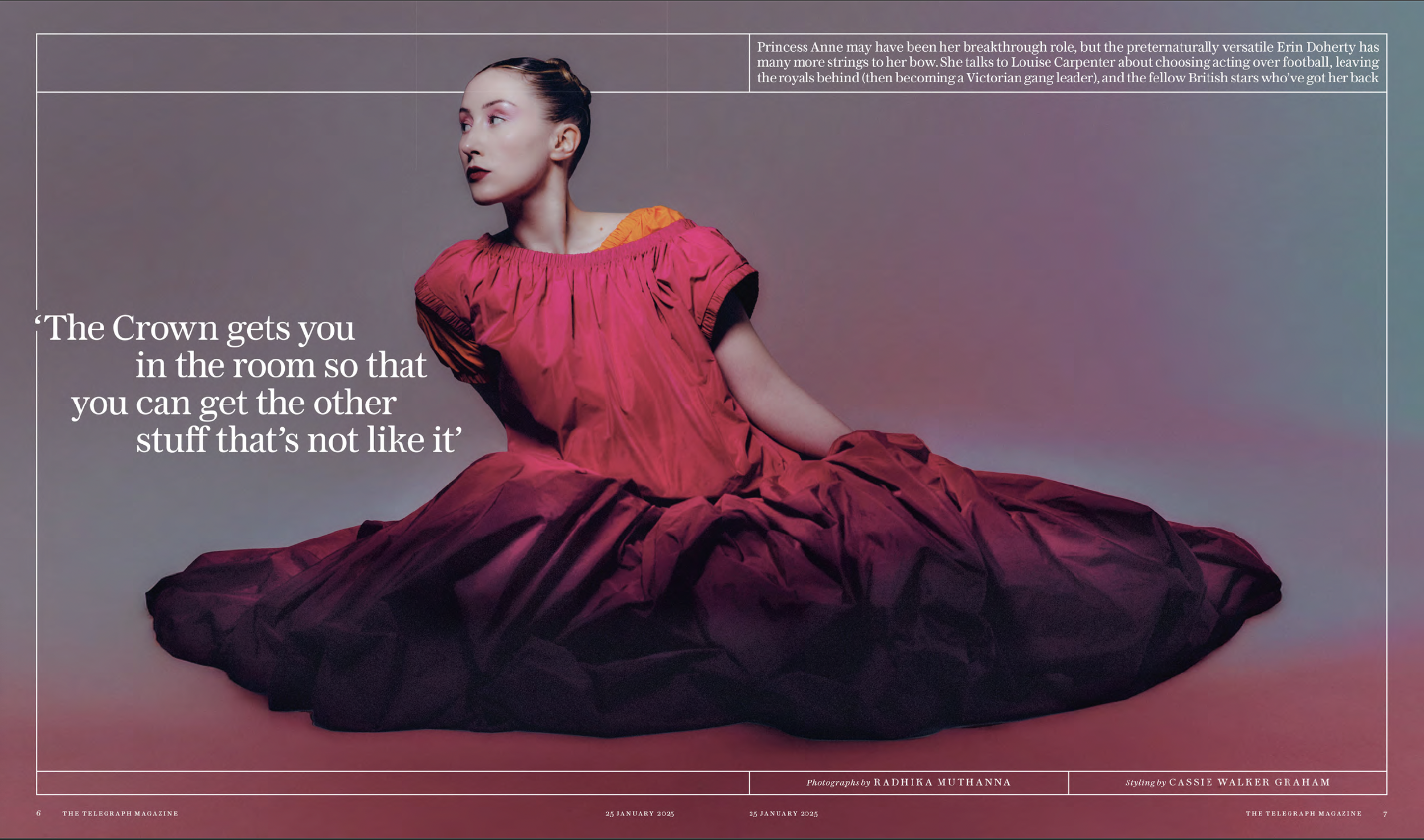 radhika-muthanna-the-telegraph-magazine-erin-doherty-editorial-spread-red-dress.png
