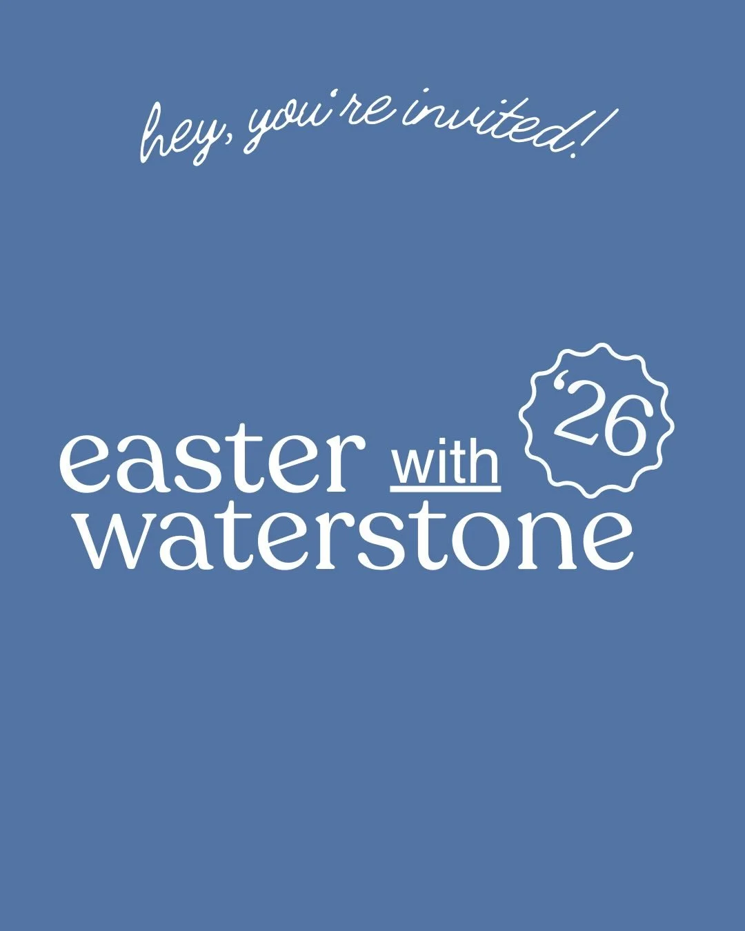 4 Gatherings, 1 Weekend. It&rsquo;s here and we are preparing for you! 

Share this with your friends to invite them to Easter with WaterStone.