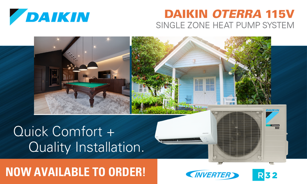 DAIKIN OTERRA 115V Is Now Available To Order! — Daikin Comfort ...