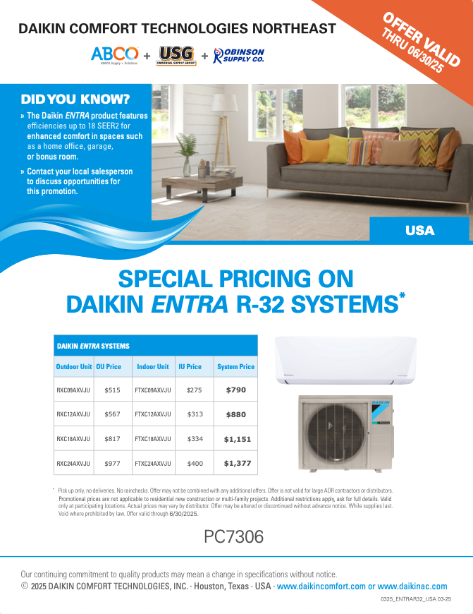 Promotions and Limited-Time Offers from Daikin Northeast — Daikin ...