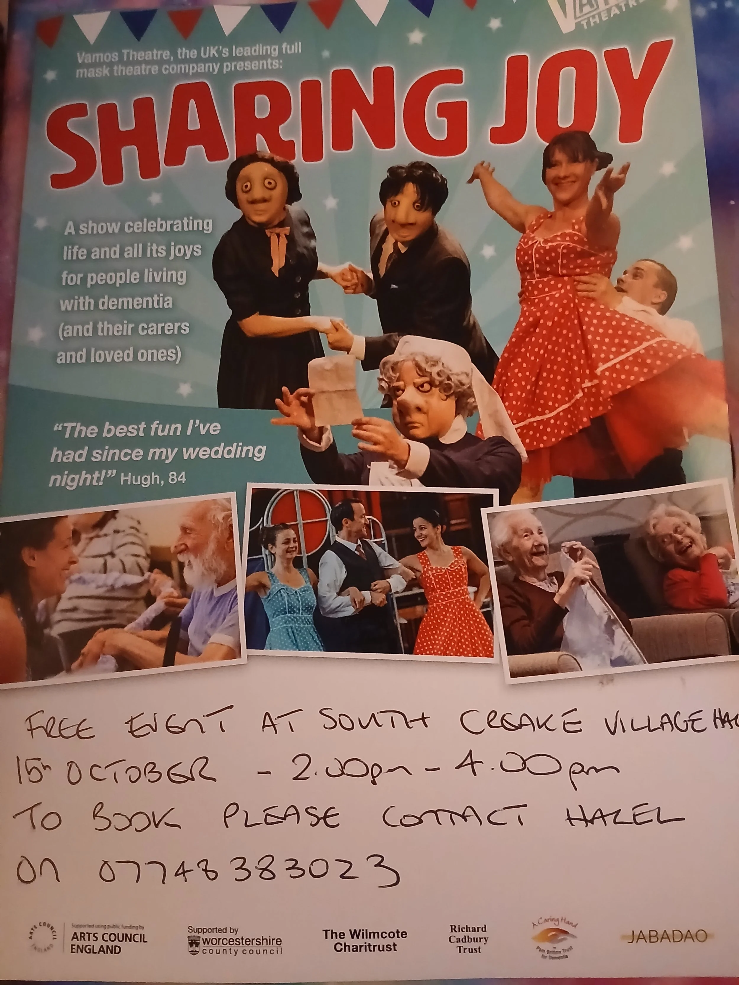 Sharing Joy-A production for people and their families coping with dementia