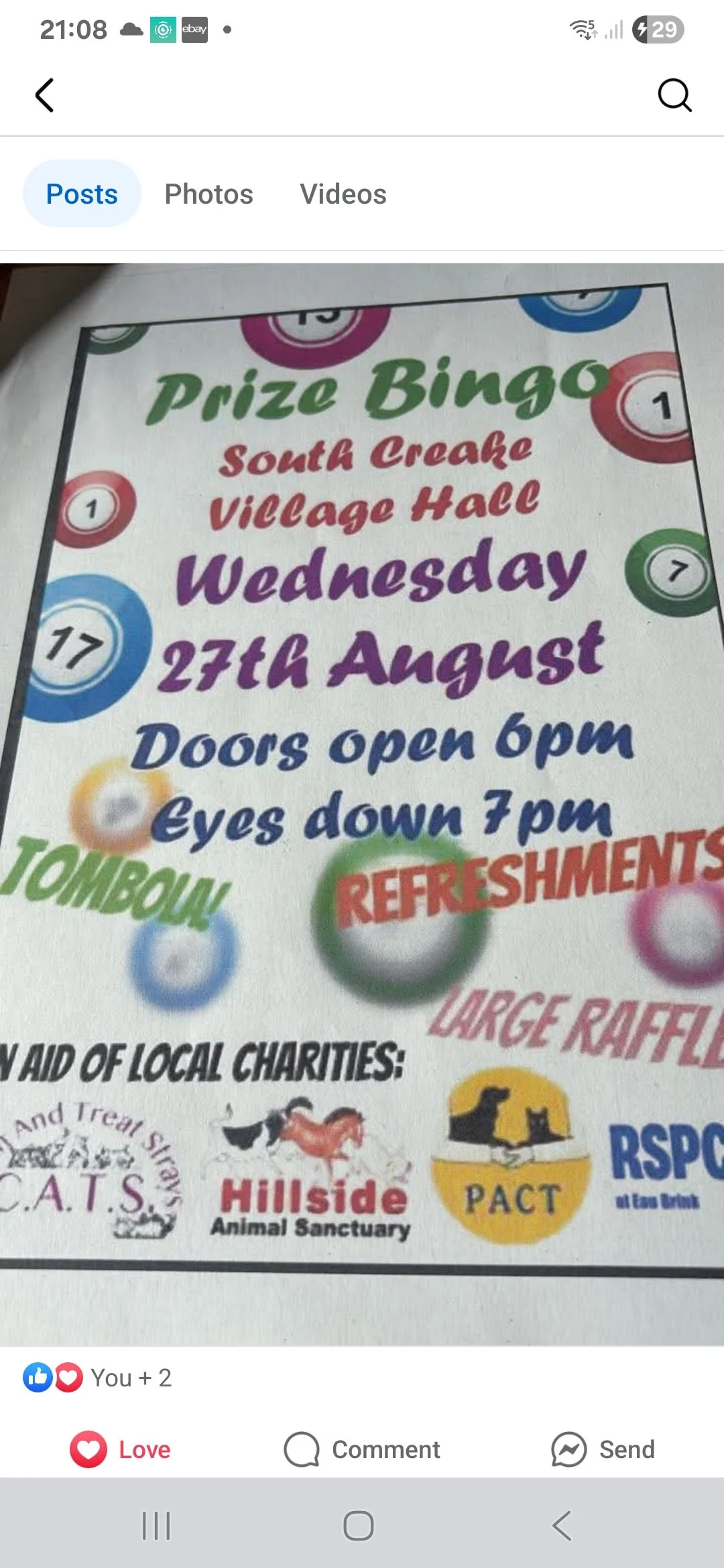 Bingo Night-7pm start