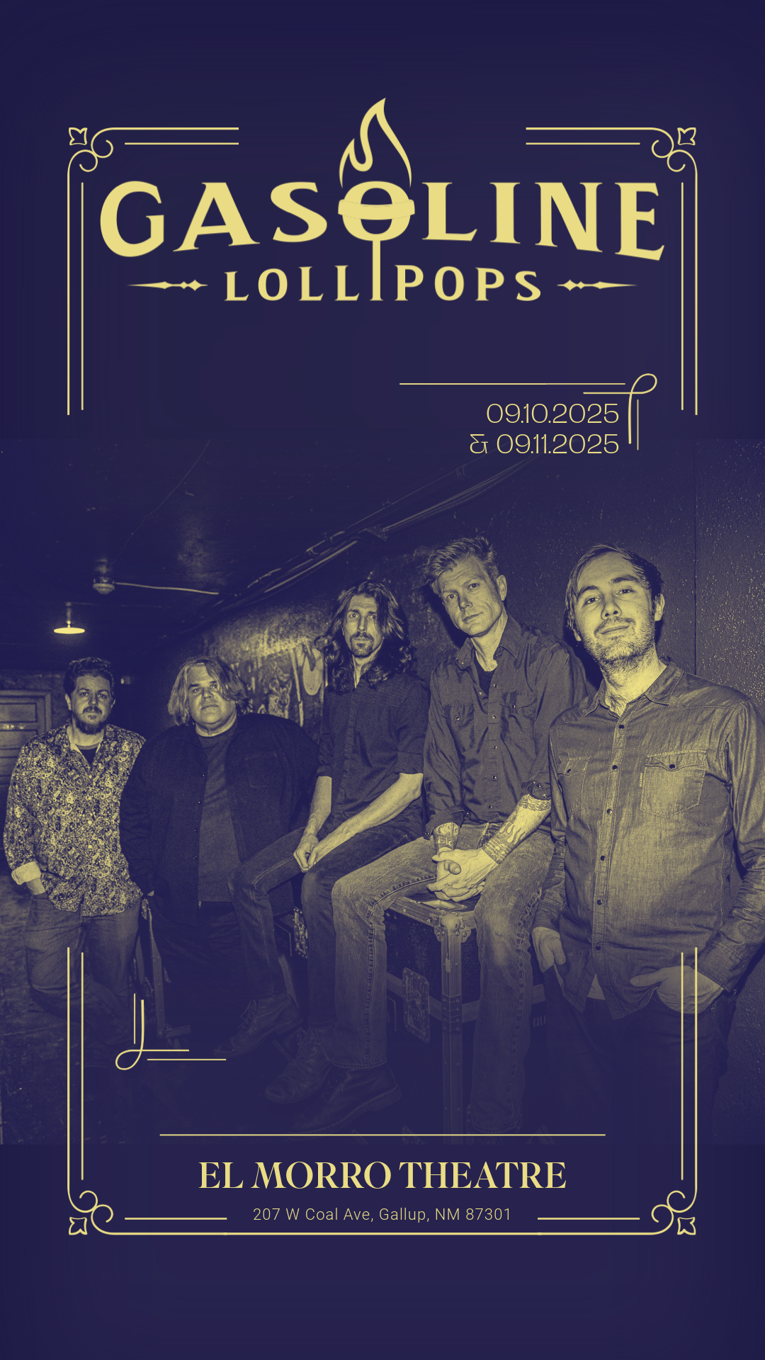 Gasoline Lollipops *LIVE* at El Morro Theatre!