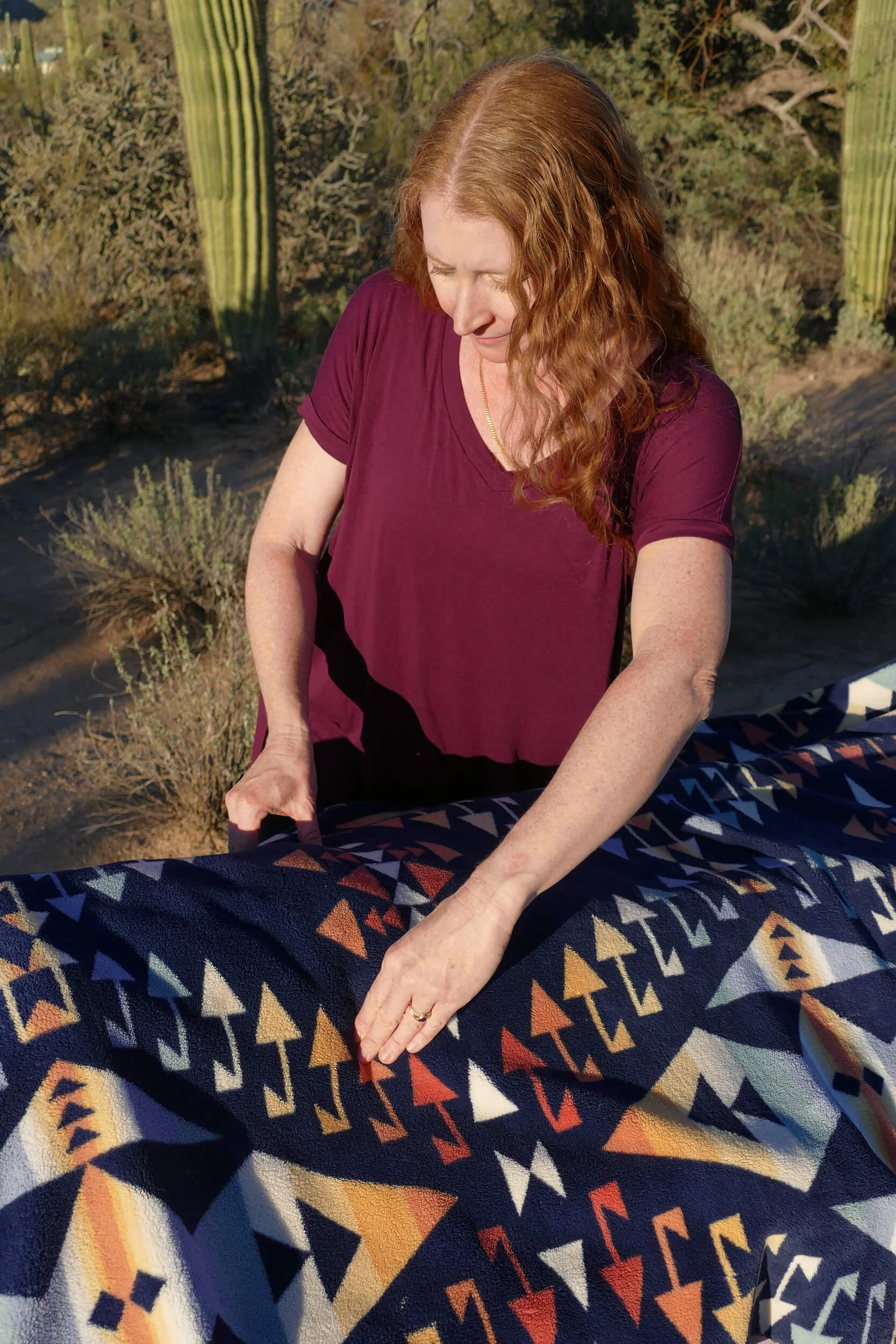 Siri Garfinkel, a myofascial release therapist, is doing myofascial therapy for pelvic pain during pelvic floor therapy in Tucson.