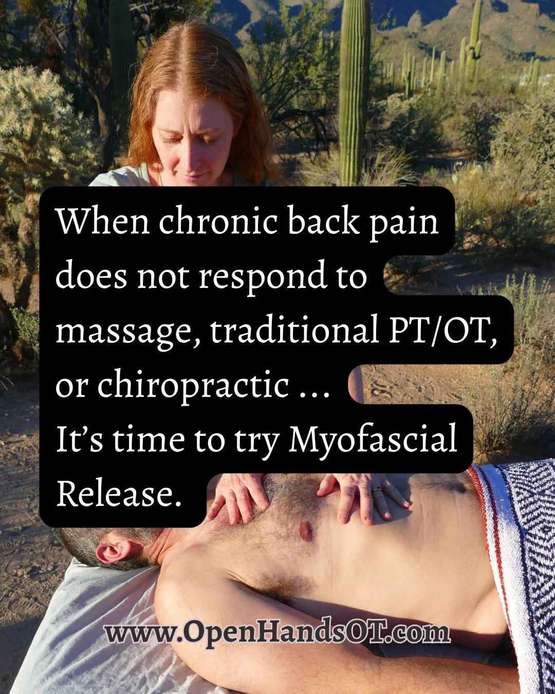 Learn more about how I can help you heal from back pain through Myofascial Release therapy at www.OpenHandsOT.com or click 🔗 in bio. ✨
 #myofascialrelease #chronicpain #tucson #backpainrelief #chronicpainrelief