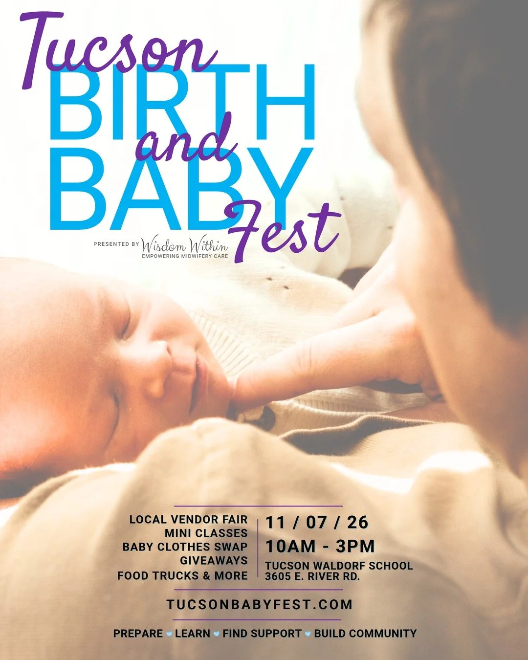 I am excited to bring Open Hands OT to the Birth and Baby Fest again this year!

Come say hi and try a Myofascial Release demo 11/7 10am-3pm at Tucson Waldorf School at this FREE event.

✨I will be offering a special discount to participants that boo