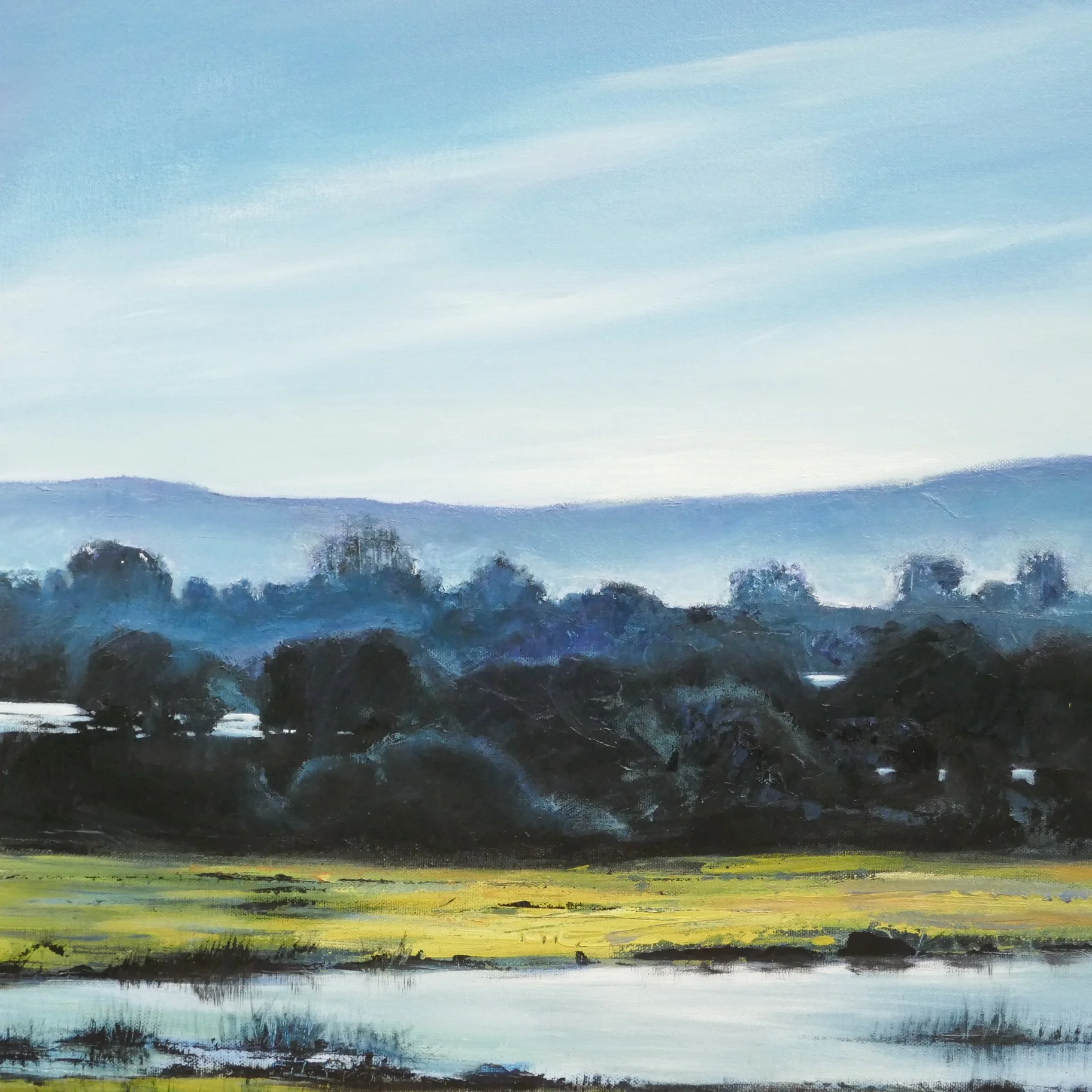 How to create a sense of distance-Acrylics