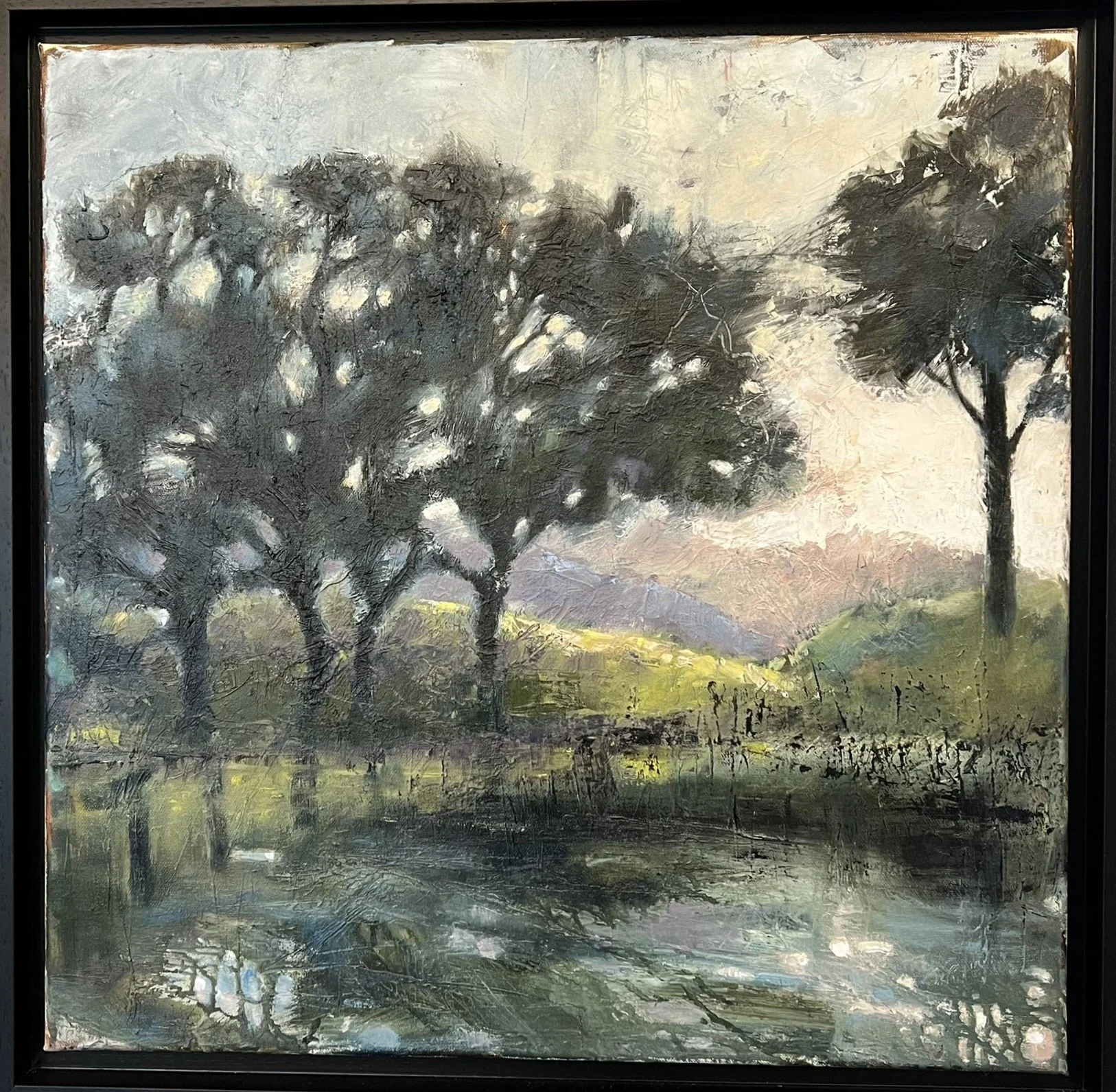 The ornamental pond (the orny). Oils 50 x 50cm - £495
