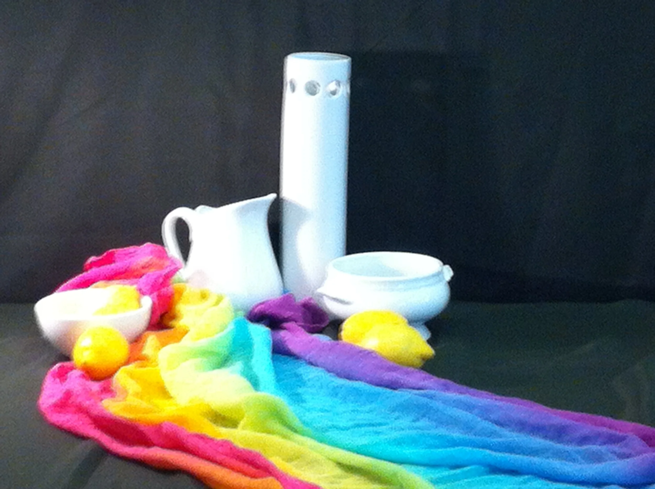 Still life arrangement for pastels