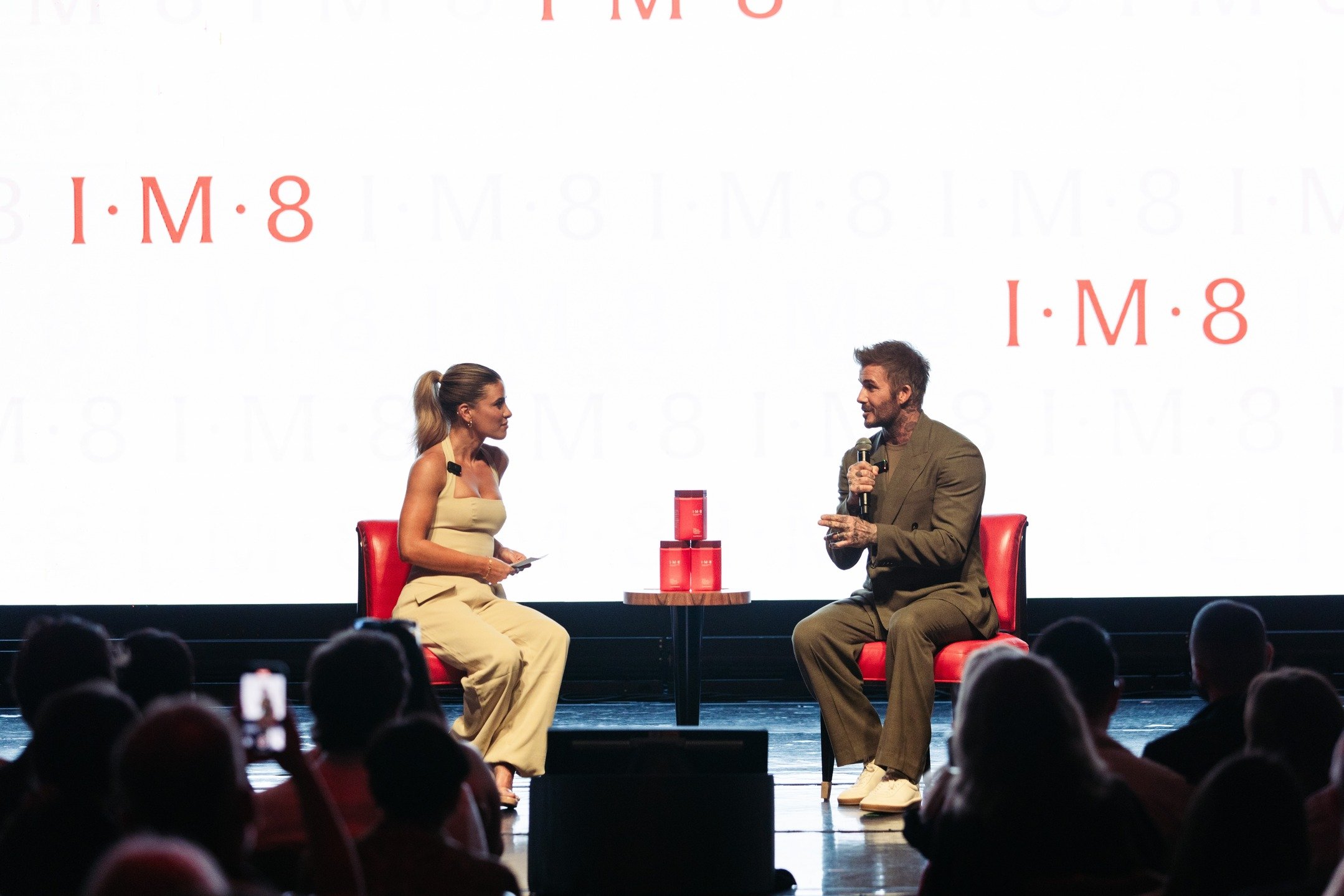 Earlier this week @im8health held a celebration of science, wellness &amp; flavor at their press day in Miami with co-founding partner @davidbeckham. The event featured a 1-on-1 fireside chat with @davidbeckham and @kendalltoole and insights from mem