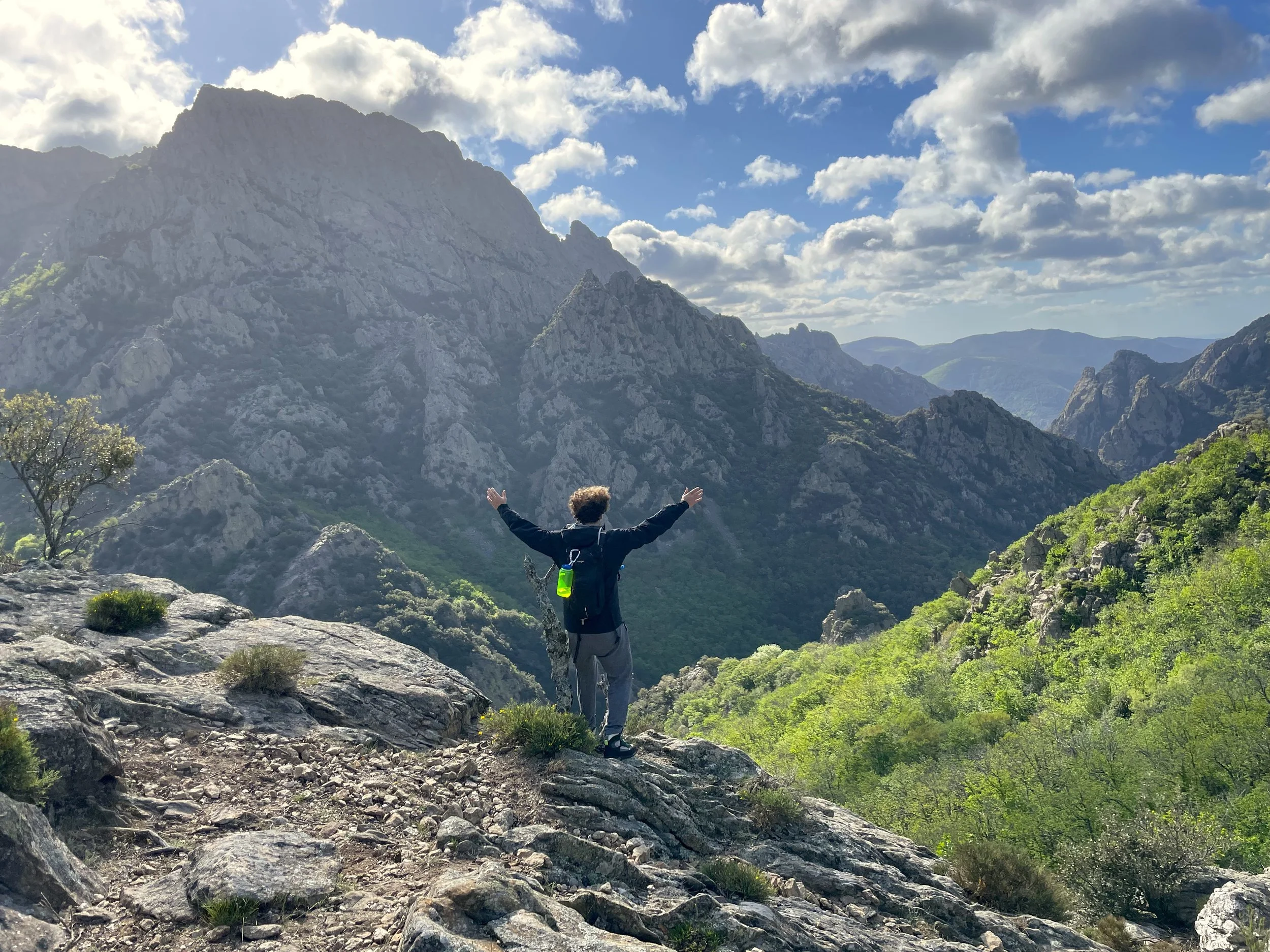 Breakthrough Programme, Bardou France - participant on mountain lookout.jpeg