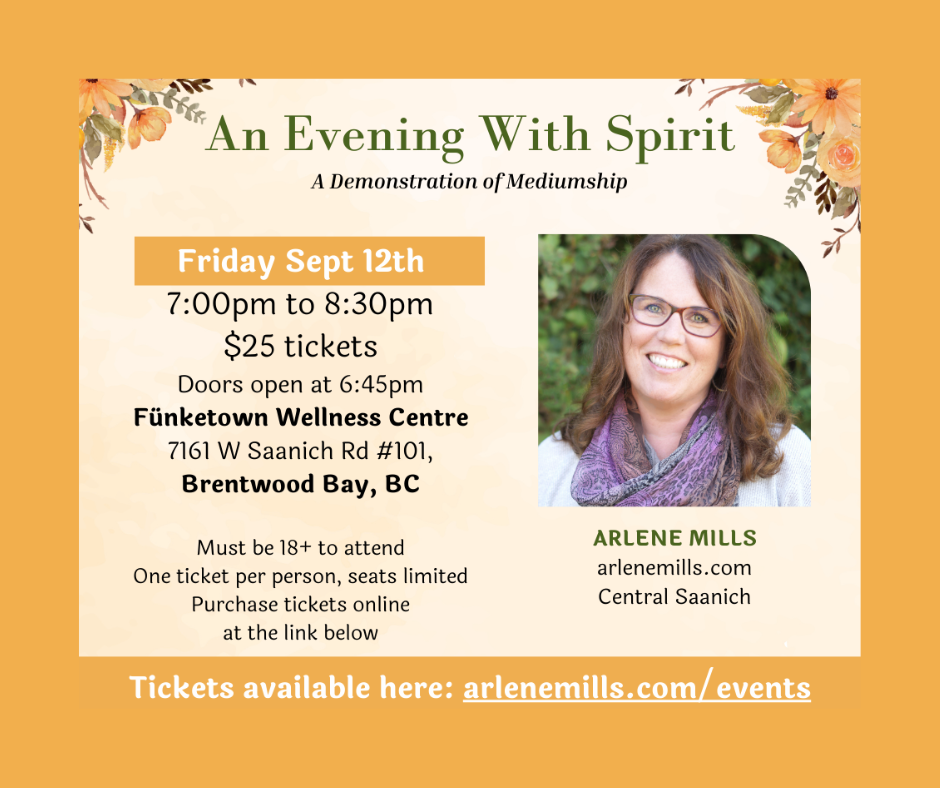An Evening with Spirit, A Demonstration of Mediumship - May