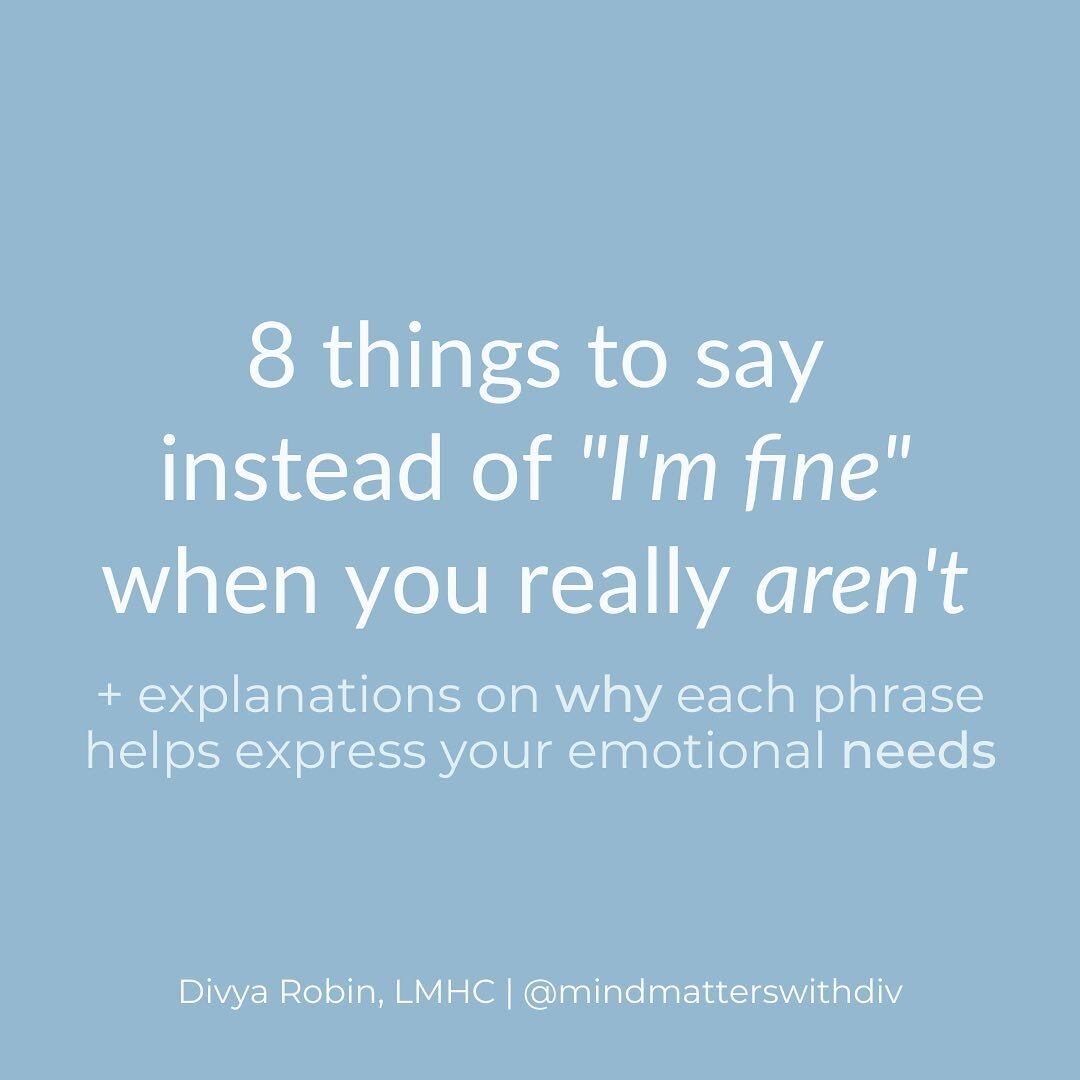 The intention of this post is for the situations where you do wish to share how you are doing, give others insight into your inner world, or respond other than &quot;I'm fine&quot;. First and foremost, emotional comfort and safety in vulnerability ar