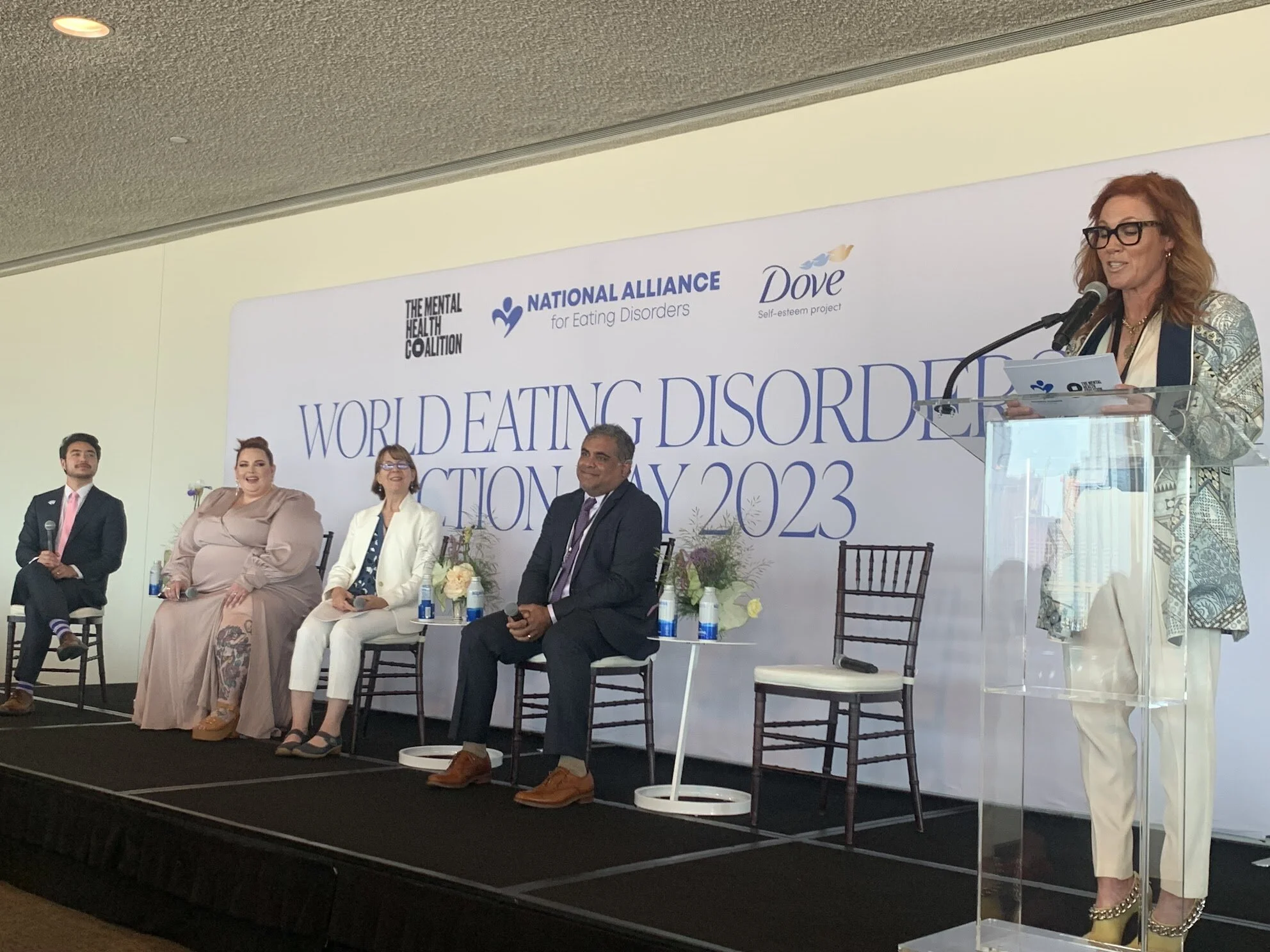 Thanks to @mentalhealthcoalition and @alliancefored for hosting the first-ever World Eating Disorders Action Day gathering at the United Nations, presented by @dove. We are leaving inspired and ready to work to bring awareness to this serious mental 