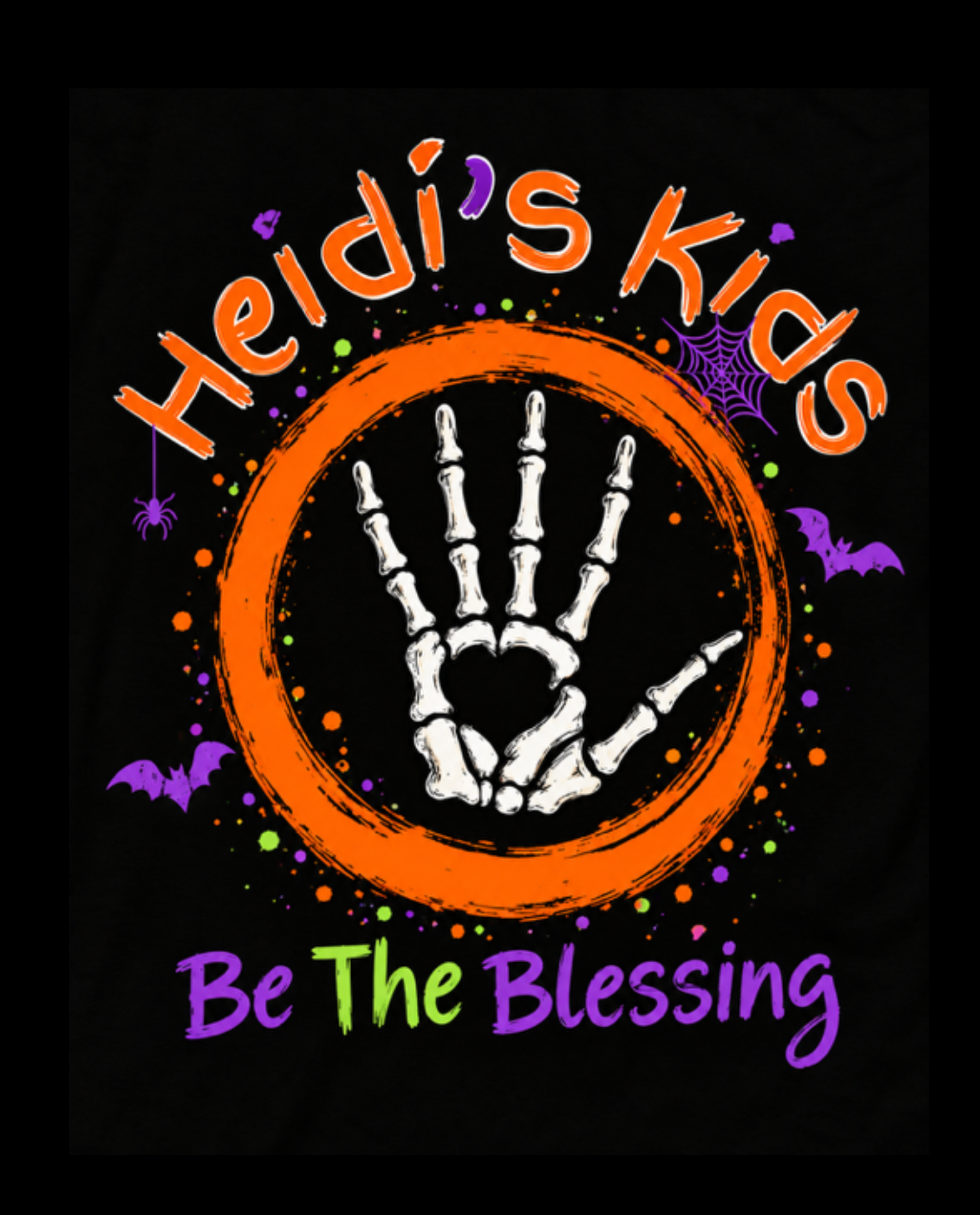Heidi's Kids Halloween Shirt Gildan Black