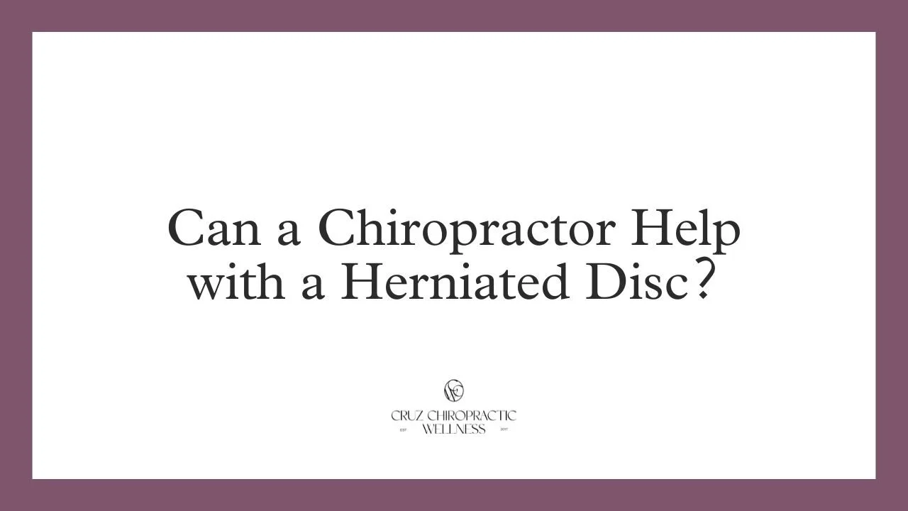 Can a Chiropractor Help with a Herniated Disc?
