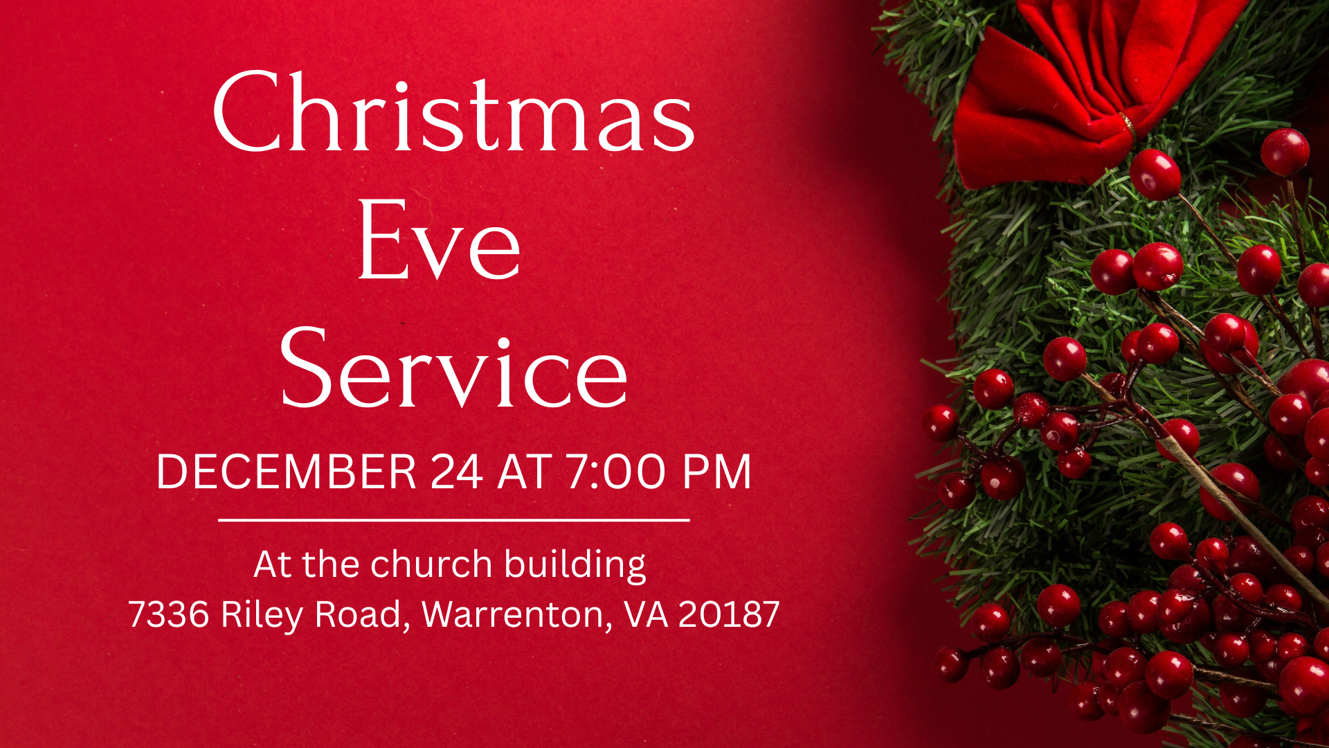 Christmas Eve Service