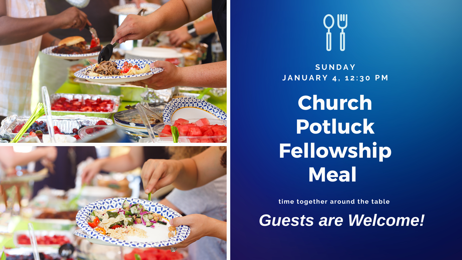 Church Potluck Fellowship Meal