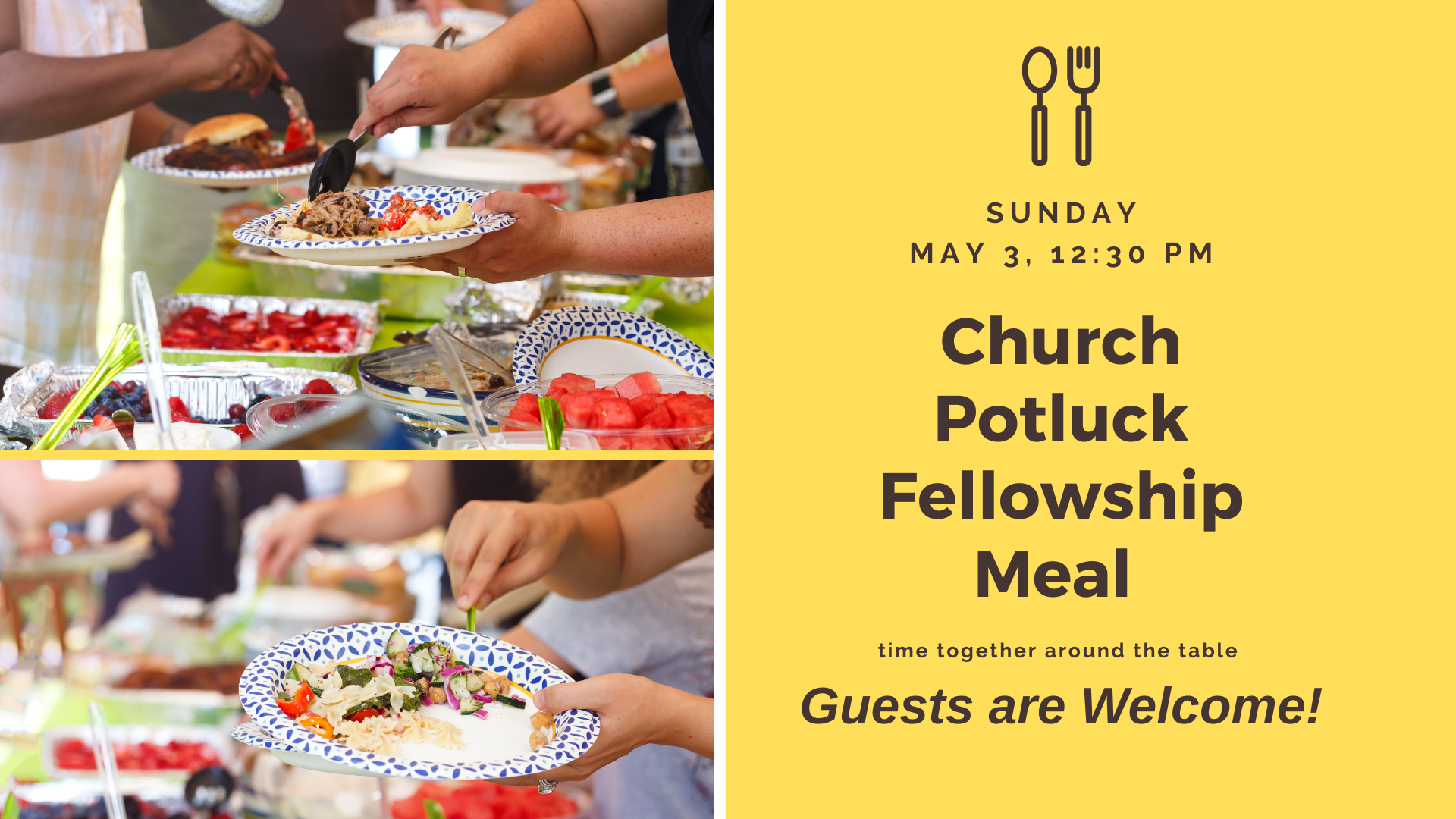 Church Potluck Fellowship Meal