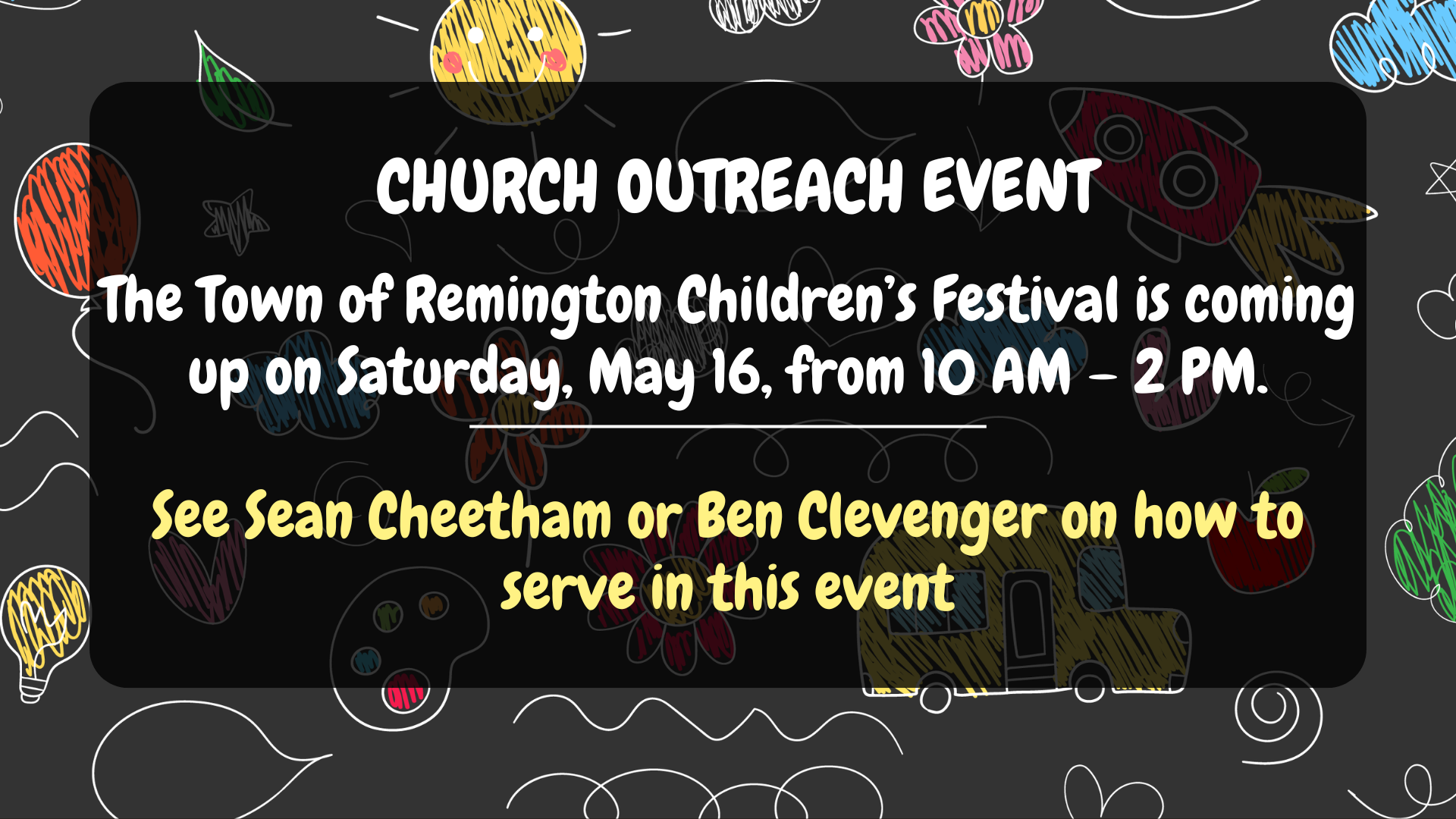Church Outreach Event - Remington Children's Festival