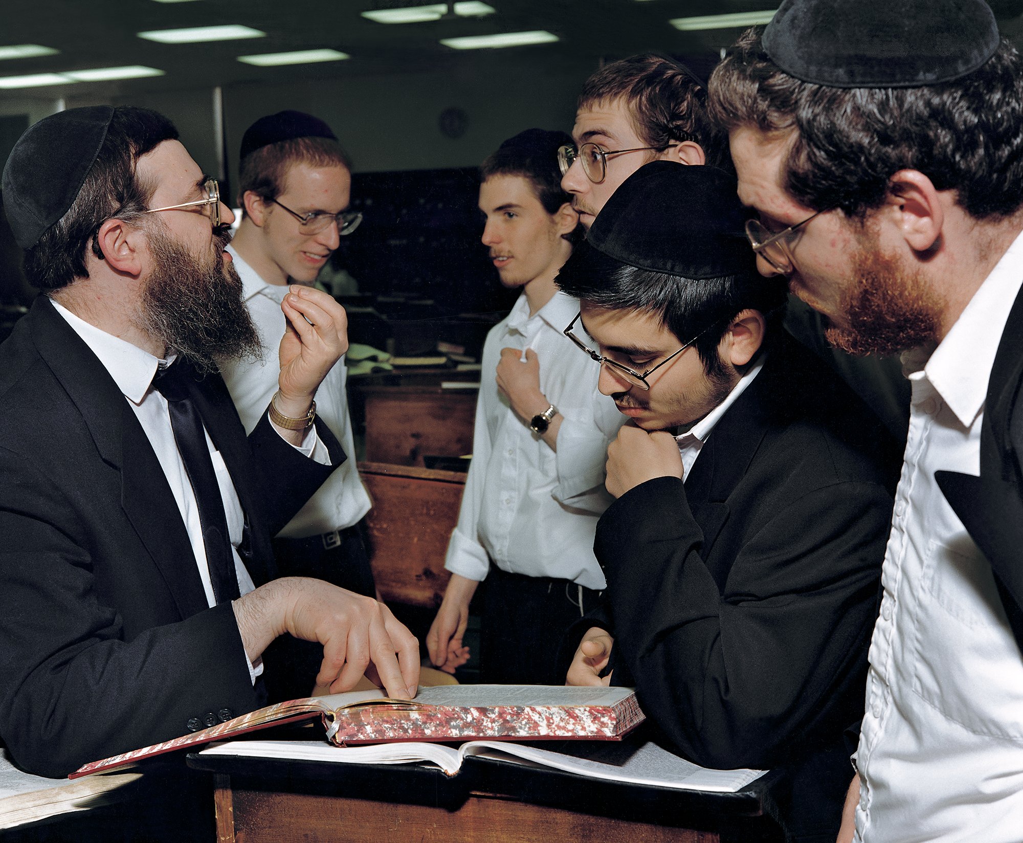  Studying Talmud, Tels Yeshiva. 1995. 