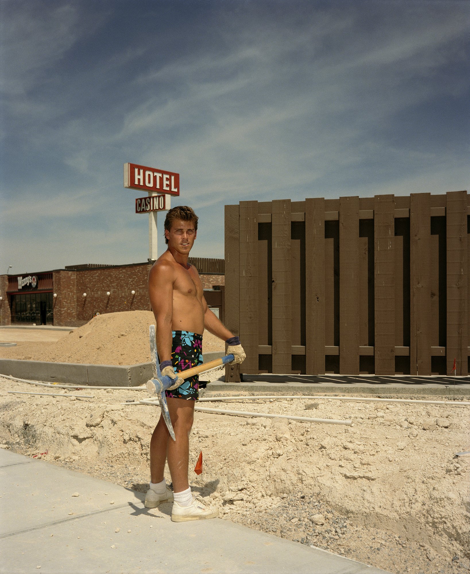  Worker With Pick, Vegas. 1987. 