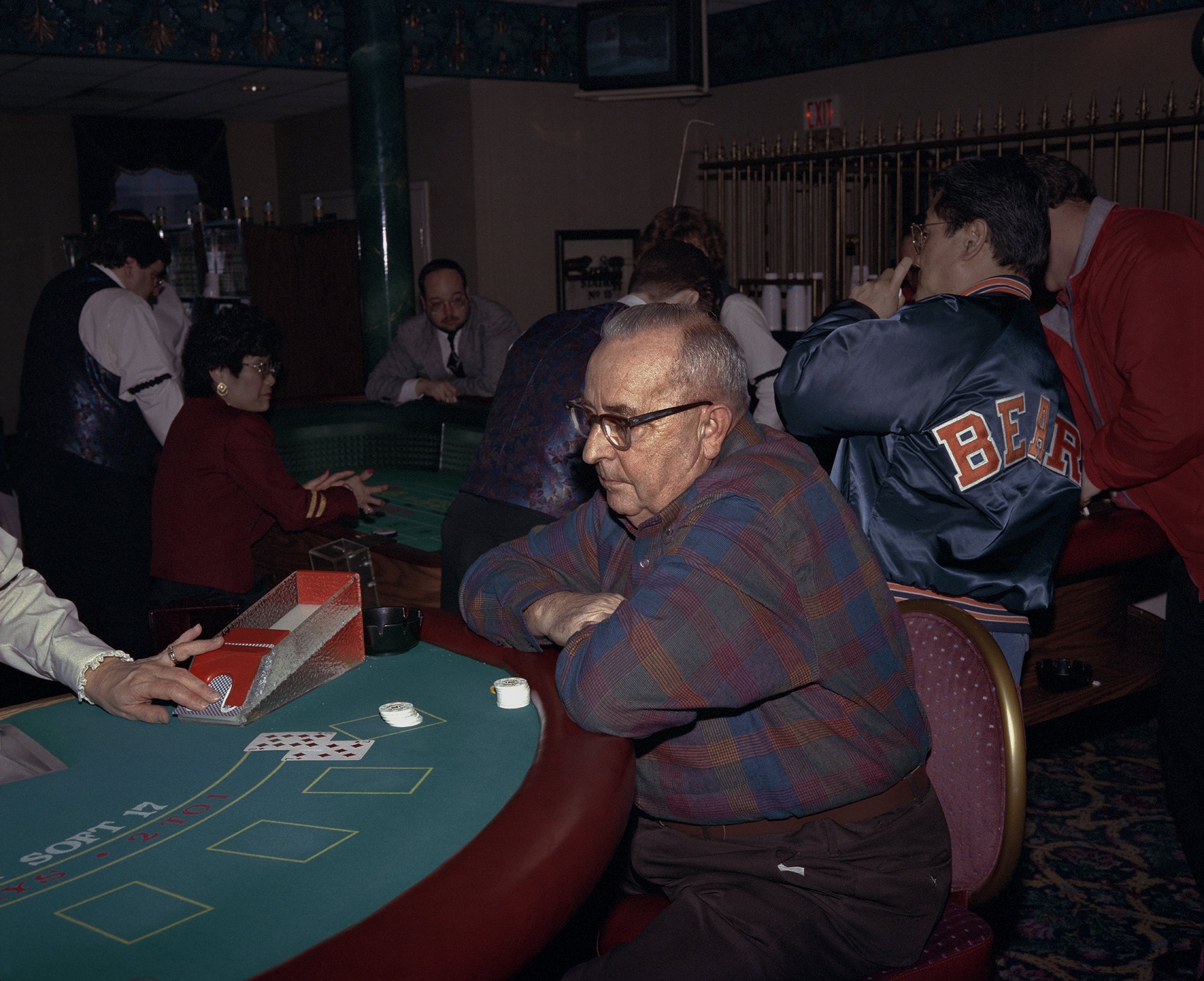  Man Playing Blackjack, Vegas. 1992. 