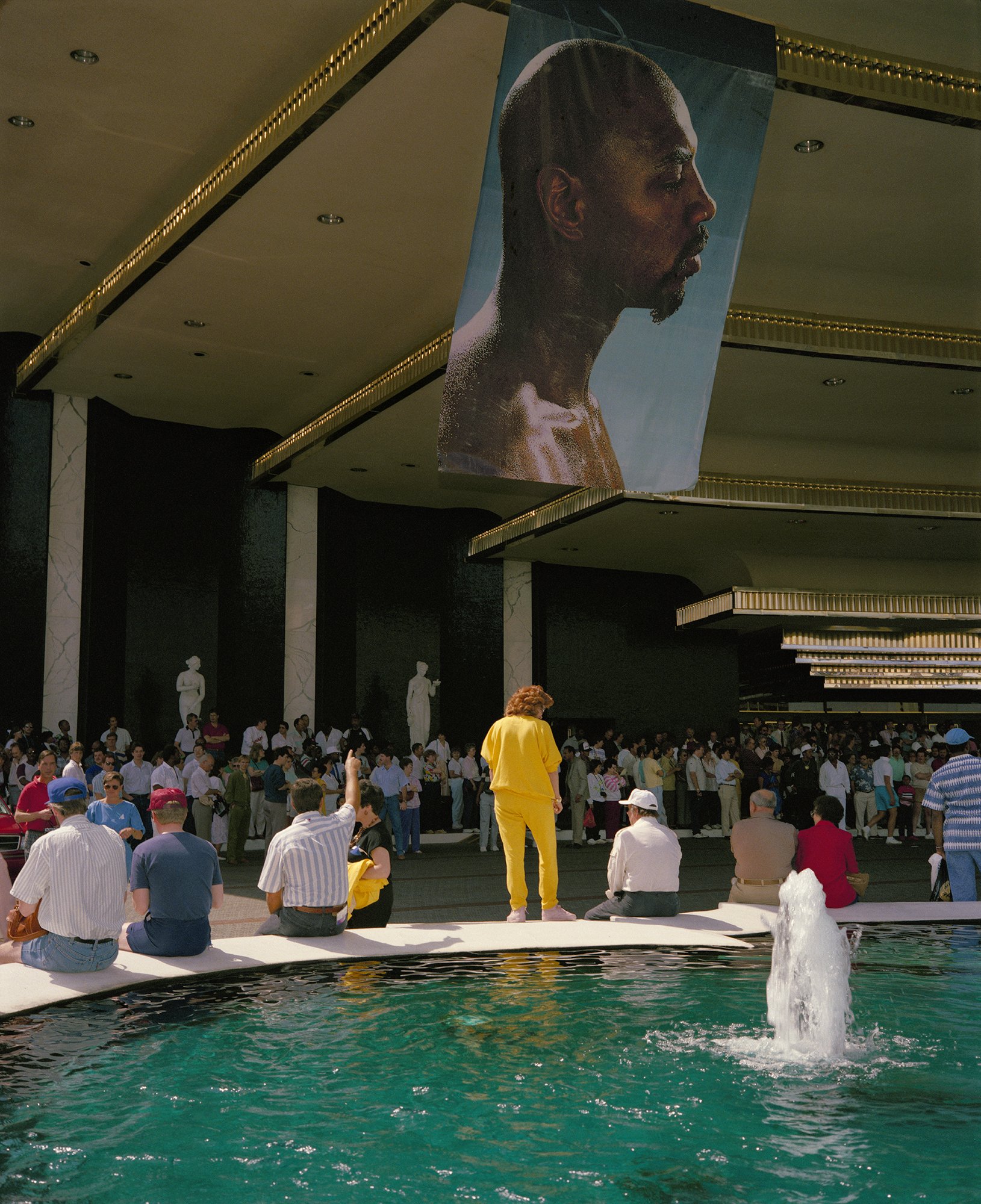  Marvin Hagler Banner, Marquee, Ceasars, Vegas. 1988. 