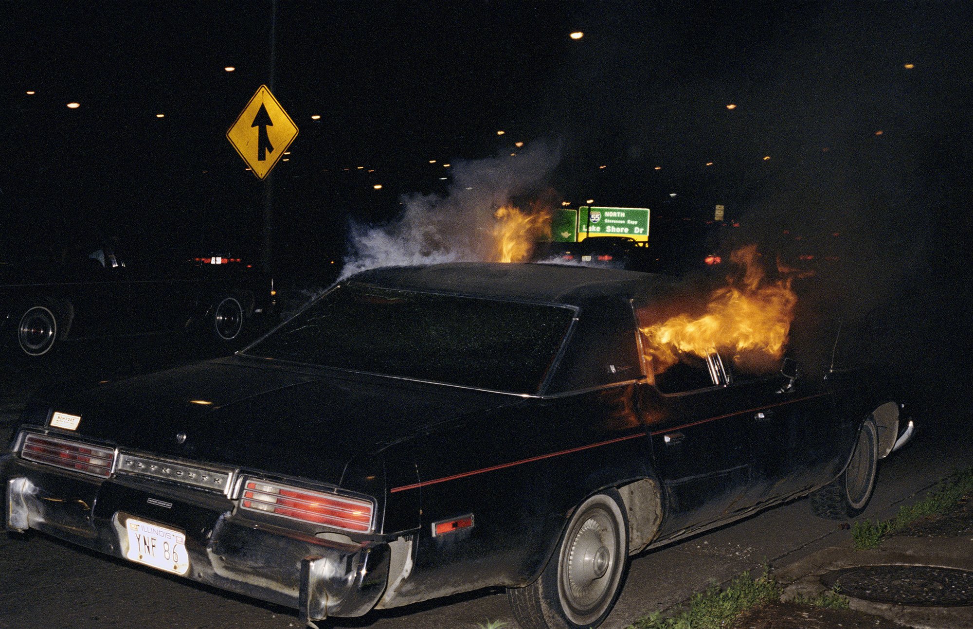  Burning Car. 1984. 